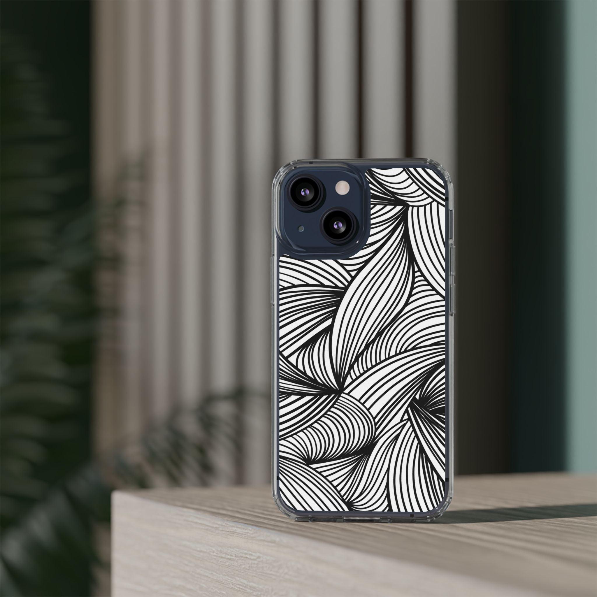 Black and White Illusion Clear Cases