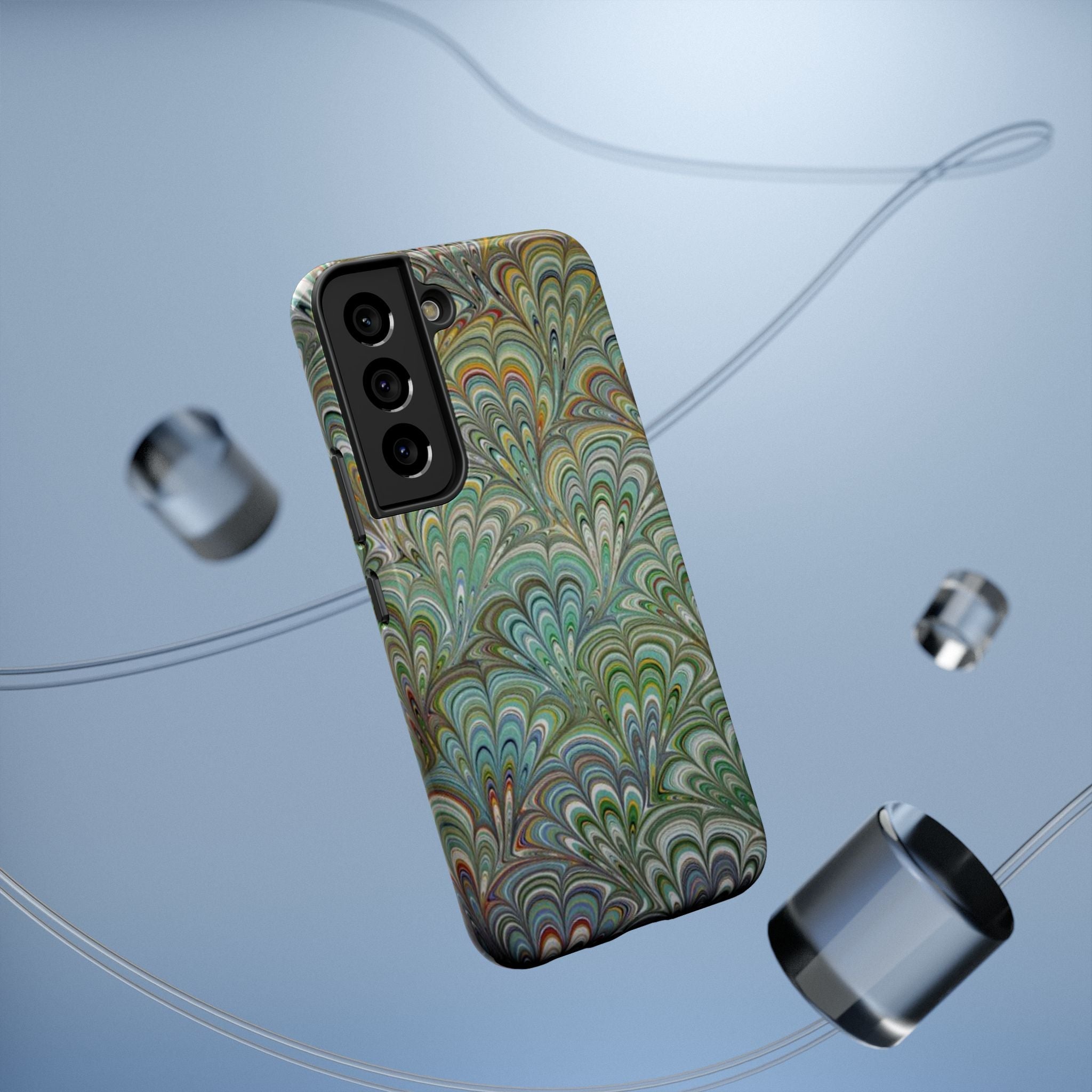 Italian Peacock Green Highly Durable Phone Case for Apple + Samsung