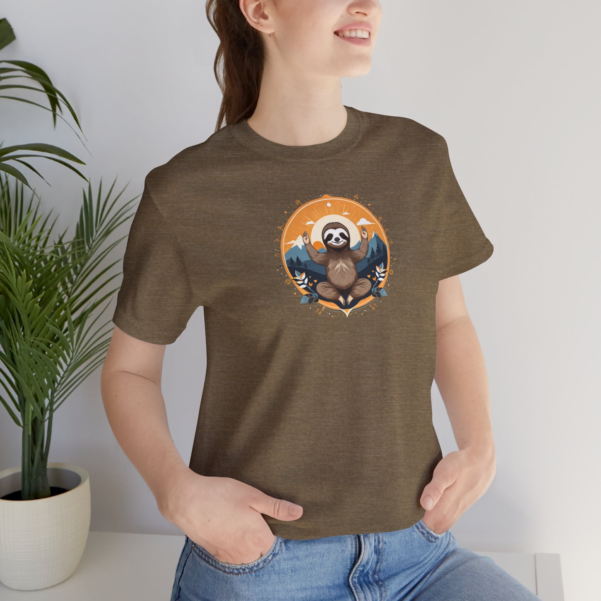 Sloth Yoga Unisex Jersey Tee - Soft Cotton Comfort - DipaliZ