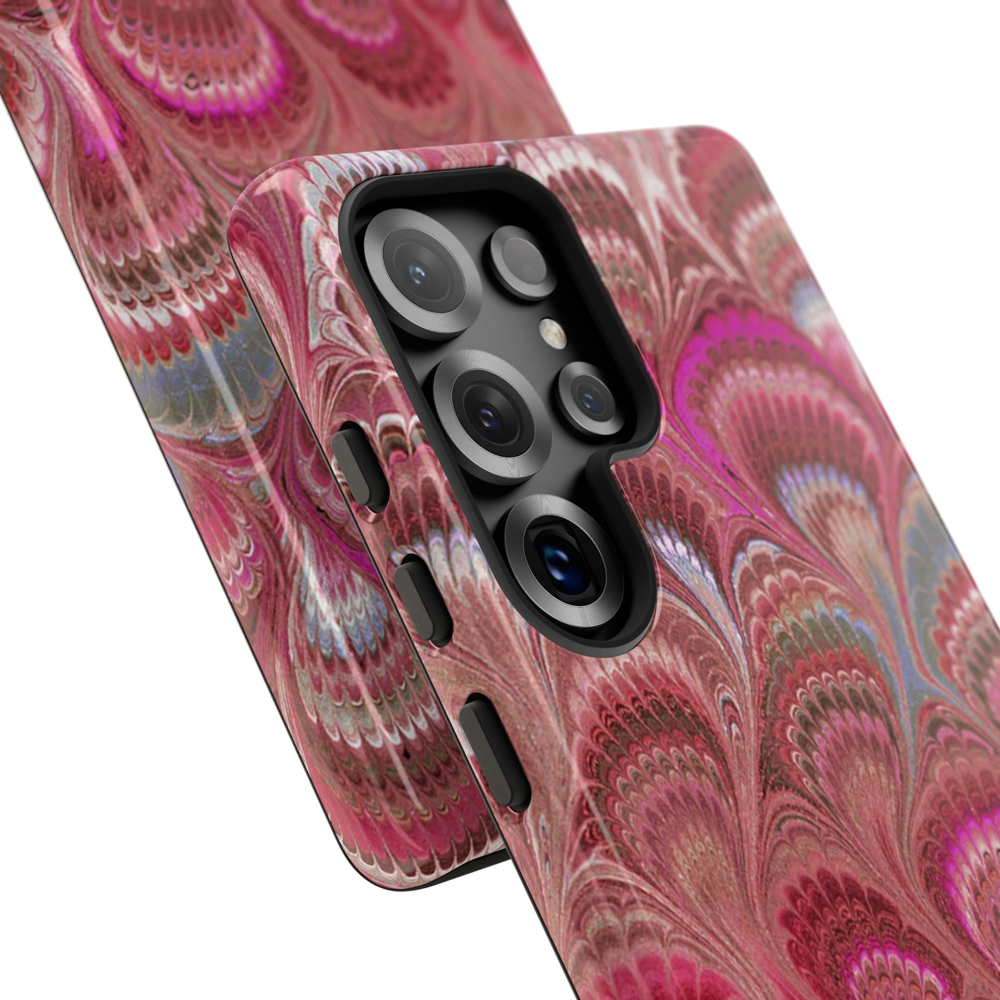 Shades of Pink Marbled Phone Case —  Dual Layer - Tough Protective Phone Cover