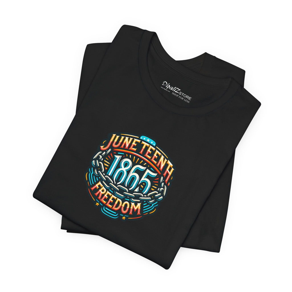 Unisex Jersey Short Sleeve Tee - Celebrate Juneteenth 1865 - DipaliZ