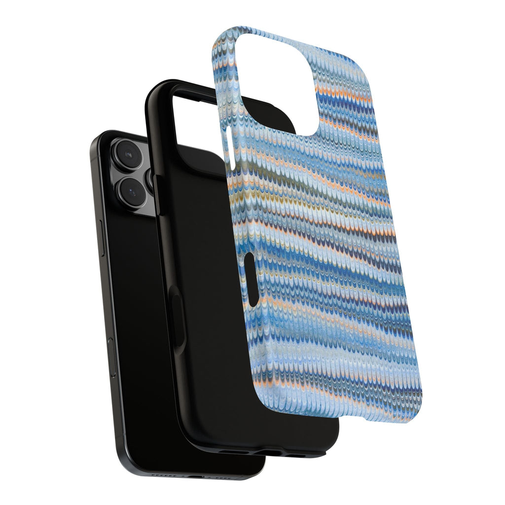 Blue Marbled Vintage Marbled Design - Tough Cases