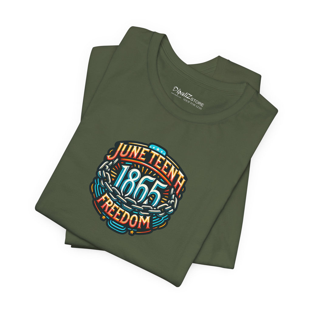 Unisex Jersey Short Sleeve Tee - Celebrate Juneteenth 1865 - DipaliZ