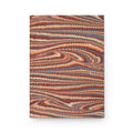 Vintage Italian Marble Hardcover Journal — Burgundy, Brown & Green Matte Notebook
