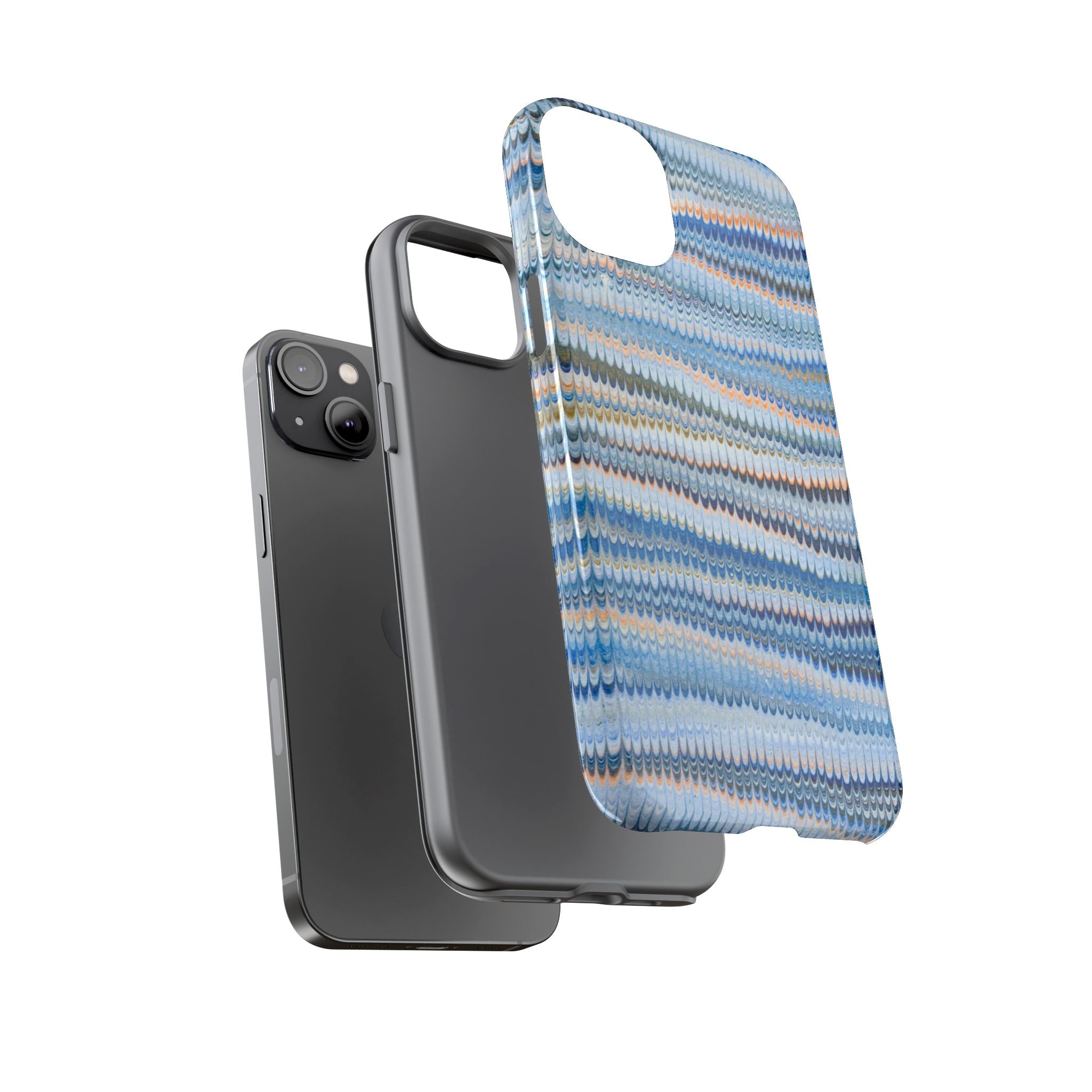 Blue Marbled Vintage Marbled Design - Tough Cases