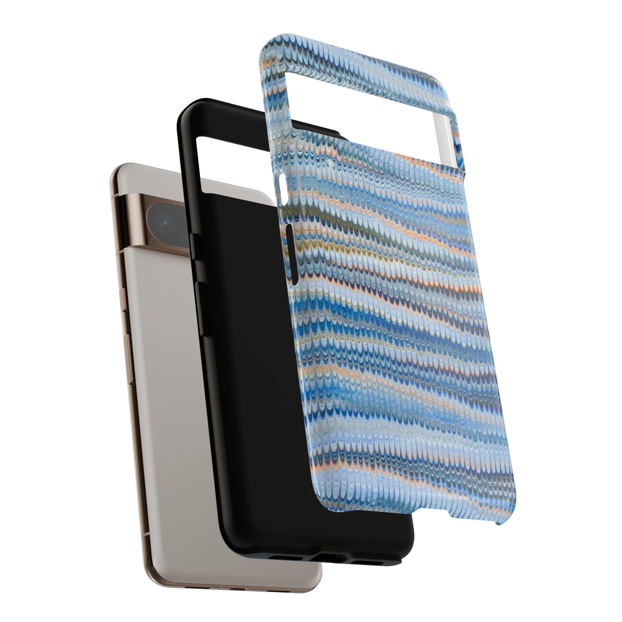 Blue Marbled Vintage Marbled Design - Tough Cases