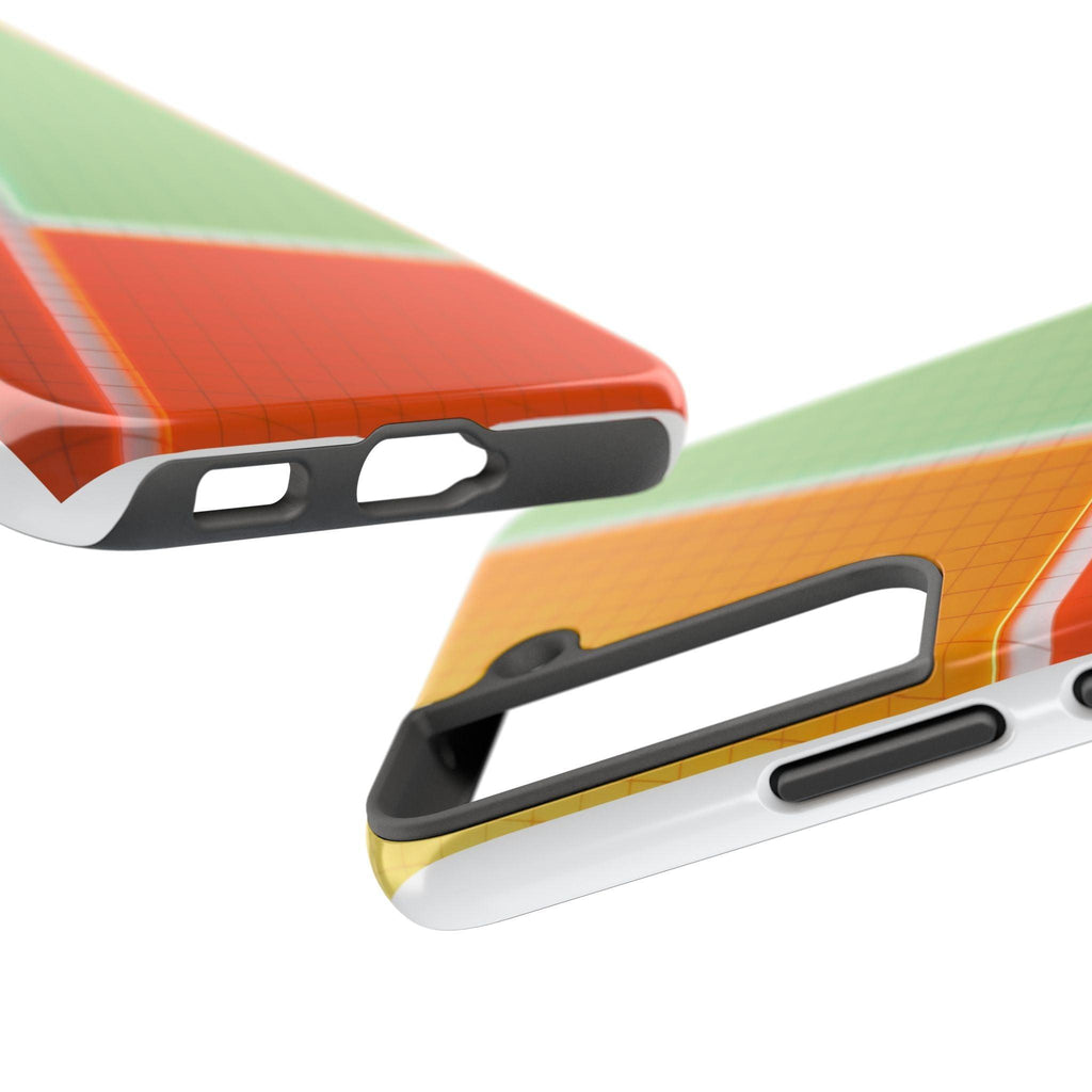 Four Colors Blocks With Shades Tough Phone Cases