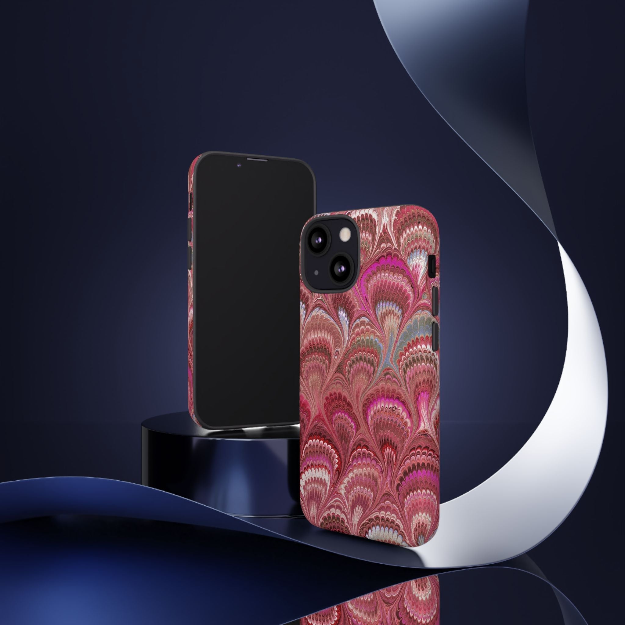Shades of Pink Marbled Phone Case —  Dual Layer - Tough Protective Phone Cover