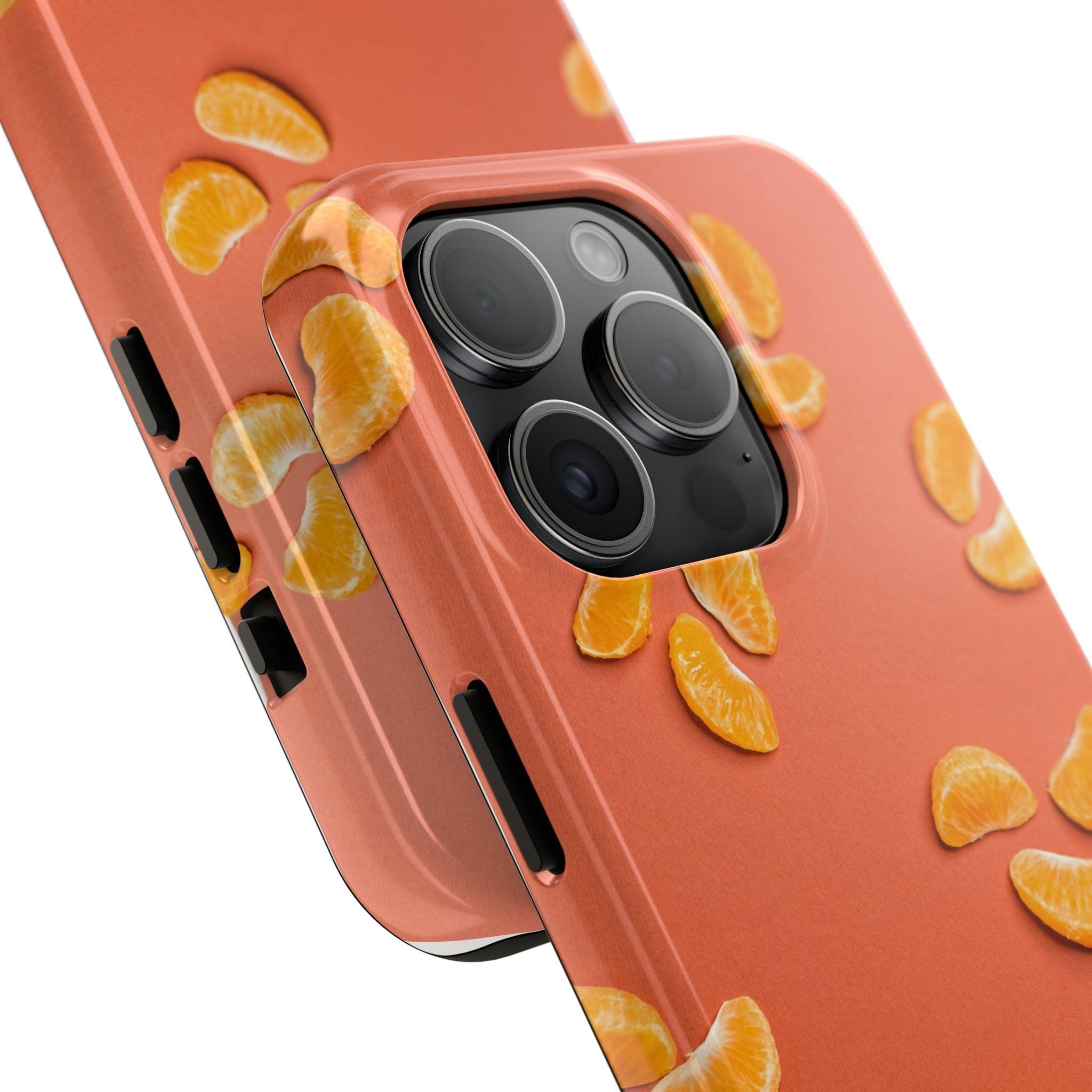 Peal Oranges printed Tough Phone Cases