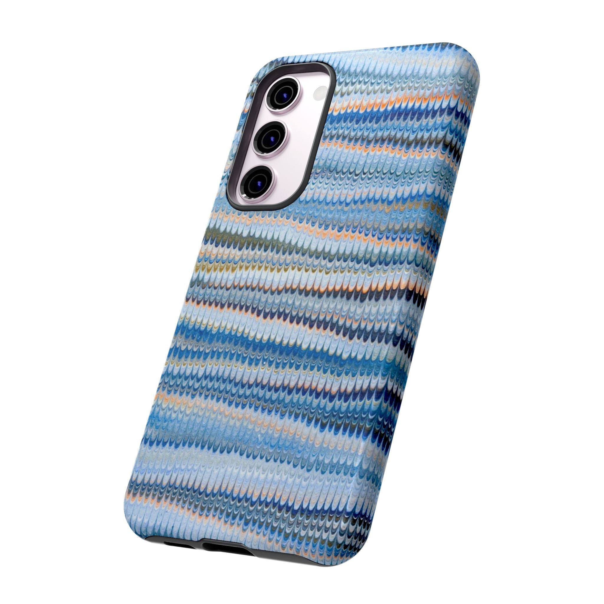 Blue Marbled Vintage Marbled Design - Tough Cases