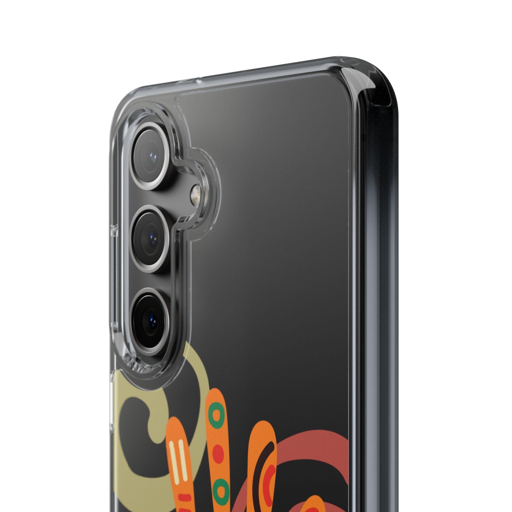 Clear Cases Colorful Hand Print design