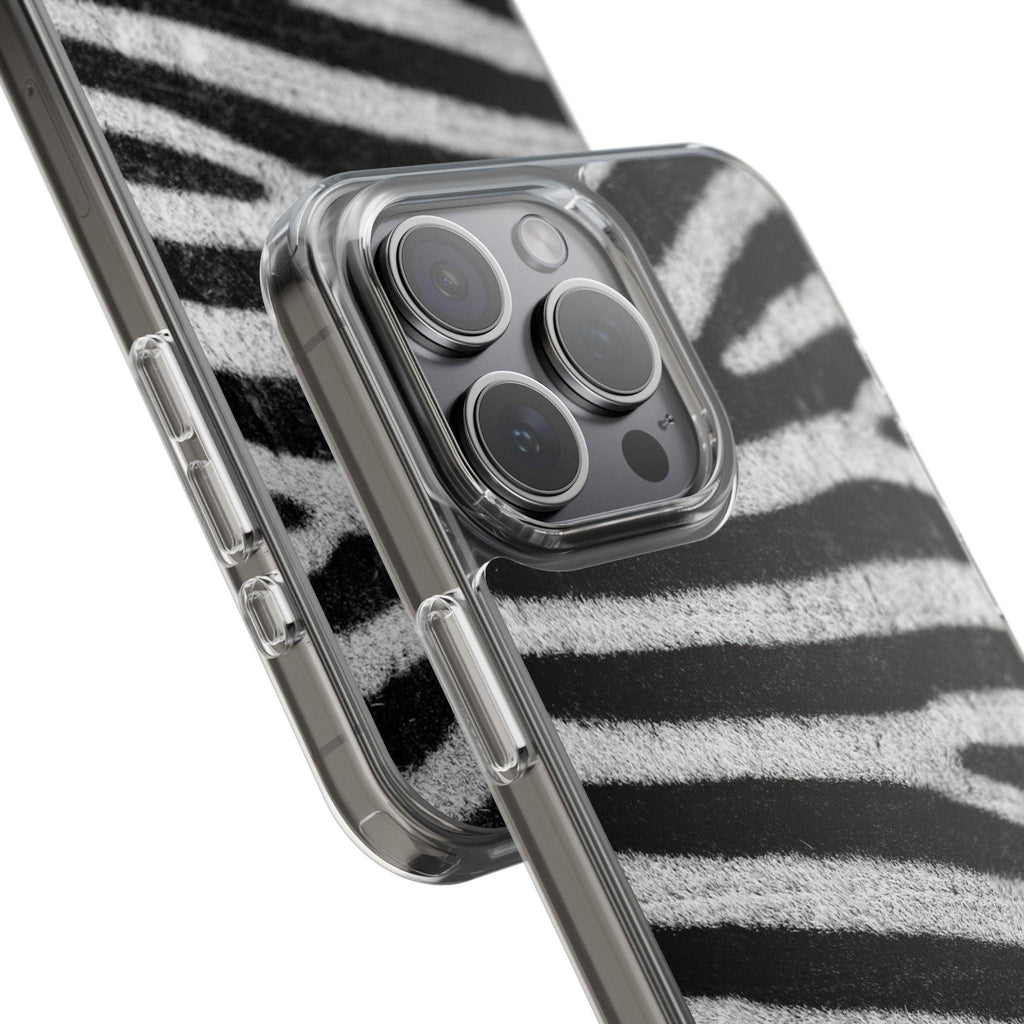 Clear Cases Black and White Zebra Stripes