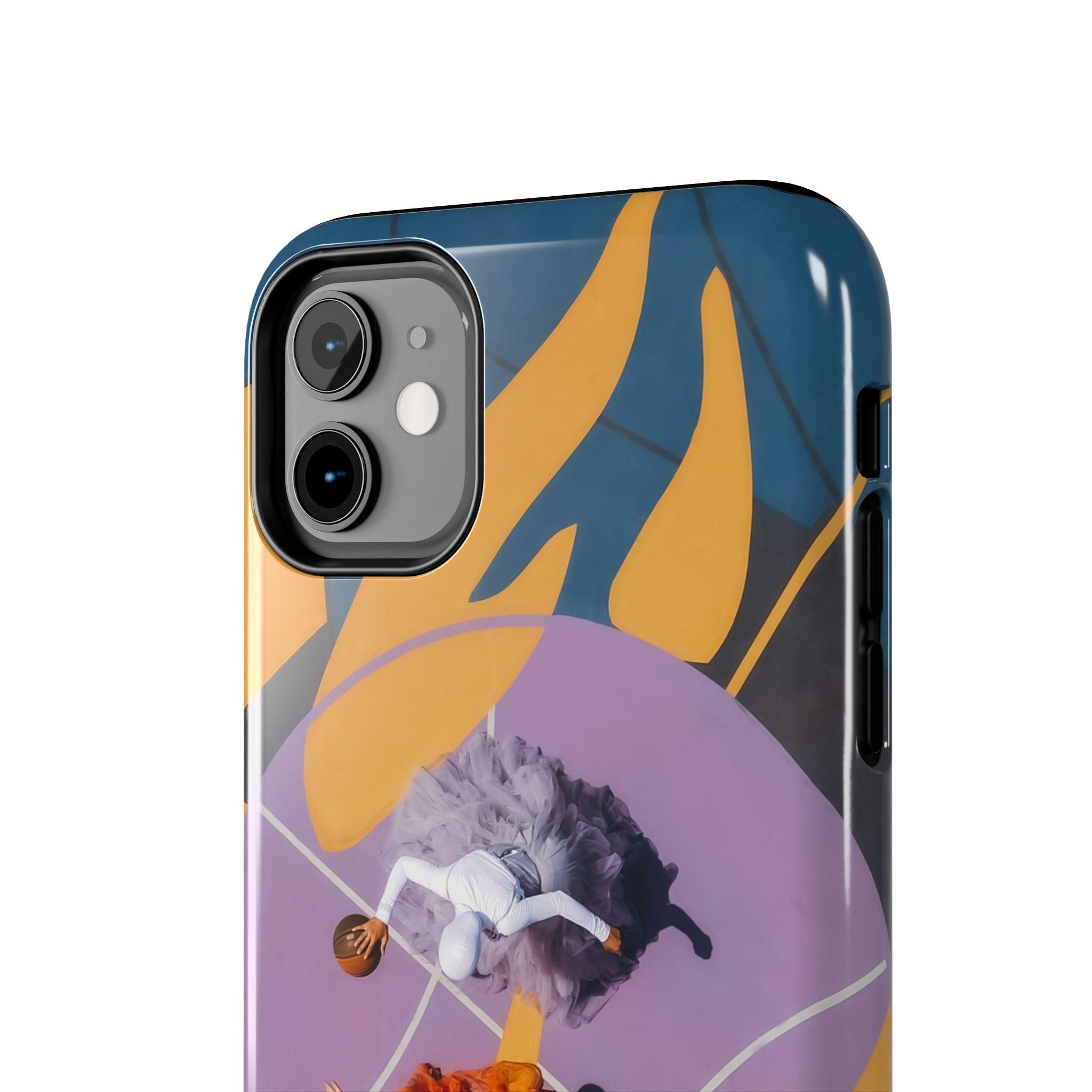 Two Womens Play basket ball Tough Phone Cases