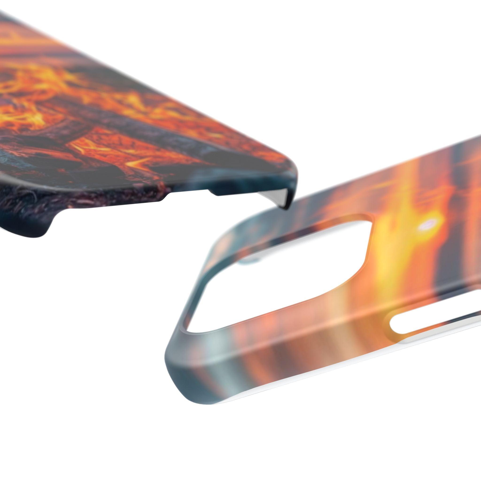 Woodland Fire Phone Case – Warmth of Nature’s Blaze on Your Device