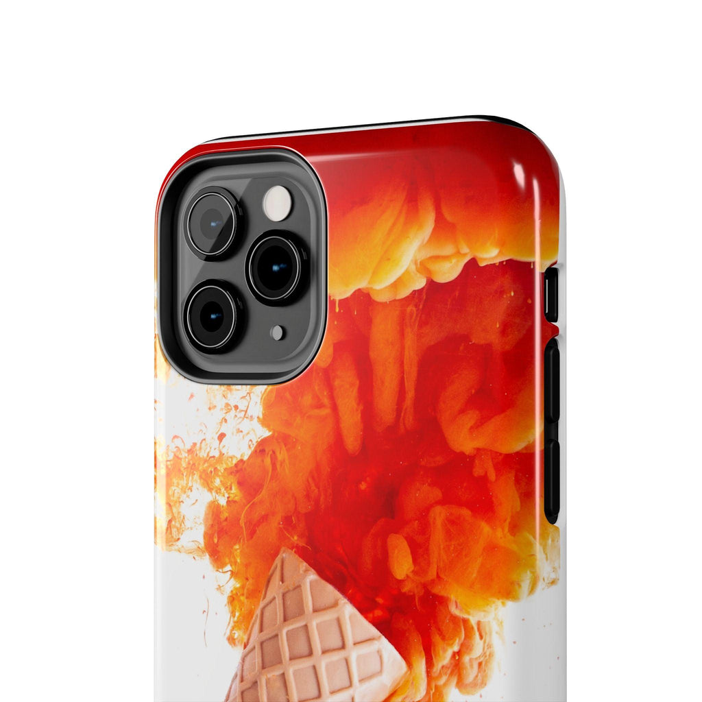Ice Cream With Flame Of Colors Tough Phone Cases