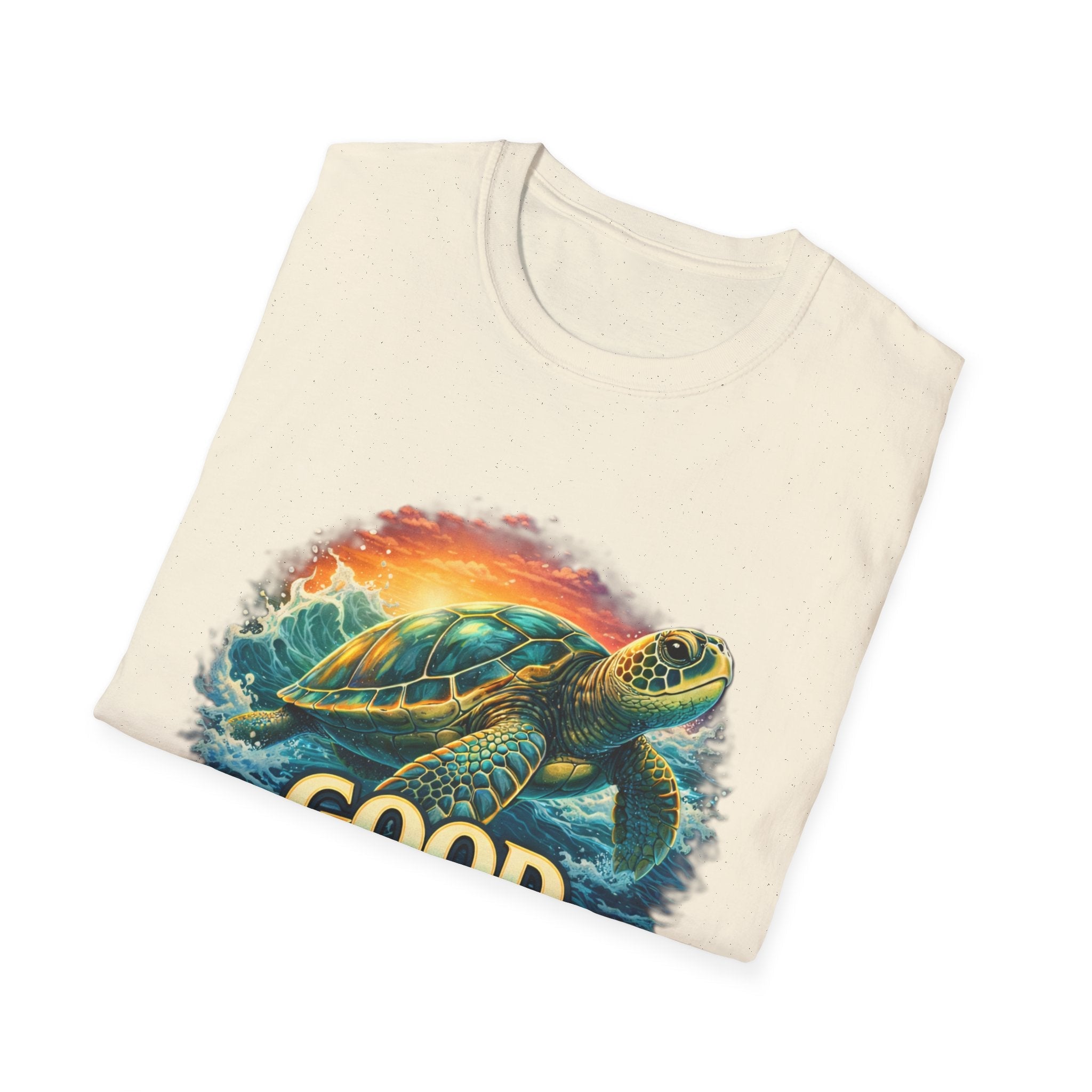 Sea Turtle 'Good Vibes' T-Shirt — Coastal Summer Surf Tee