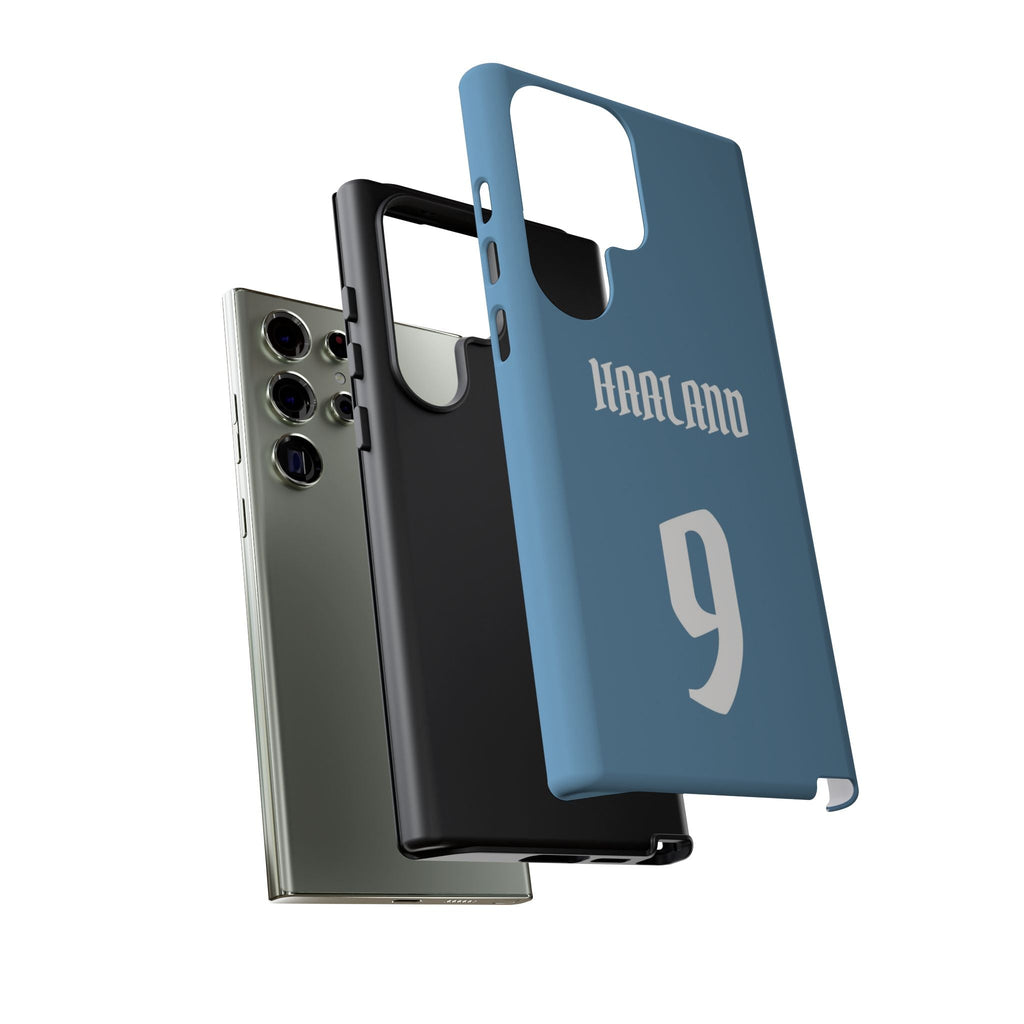 Erling Haaland PowerStrike – Rugged Dual-Layer Protection & Slim Profile | Compatible with iPhone 8 to 16 Pro Max & Samsung Galaxy S10 to S25 Ultra