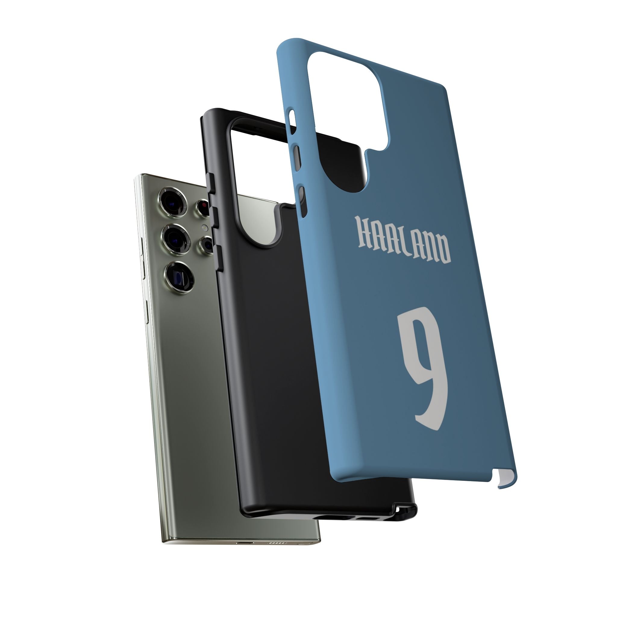 Erling Haaland PowerStrike – Rugged Dual-Layer Protection & Slim Profile | Compatible with iPhone 8 to 16 Pro Max & Samsung Galaxy S10 to S25 Ultra
