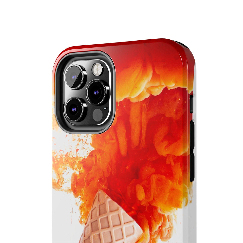 Ice Cream With Flame Of Colors Tough Phone Cases