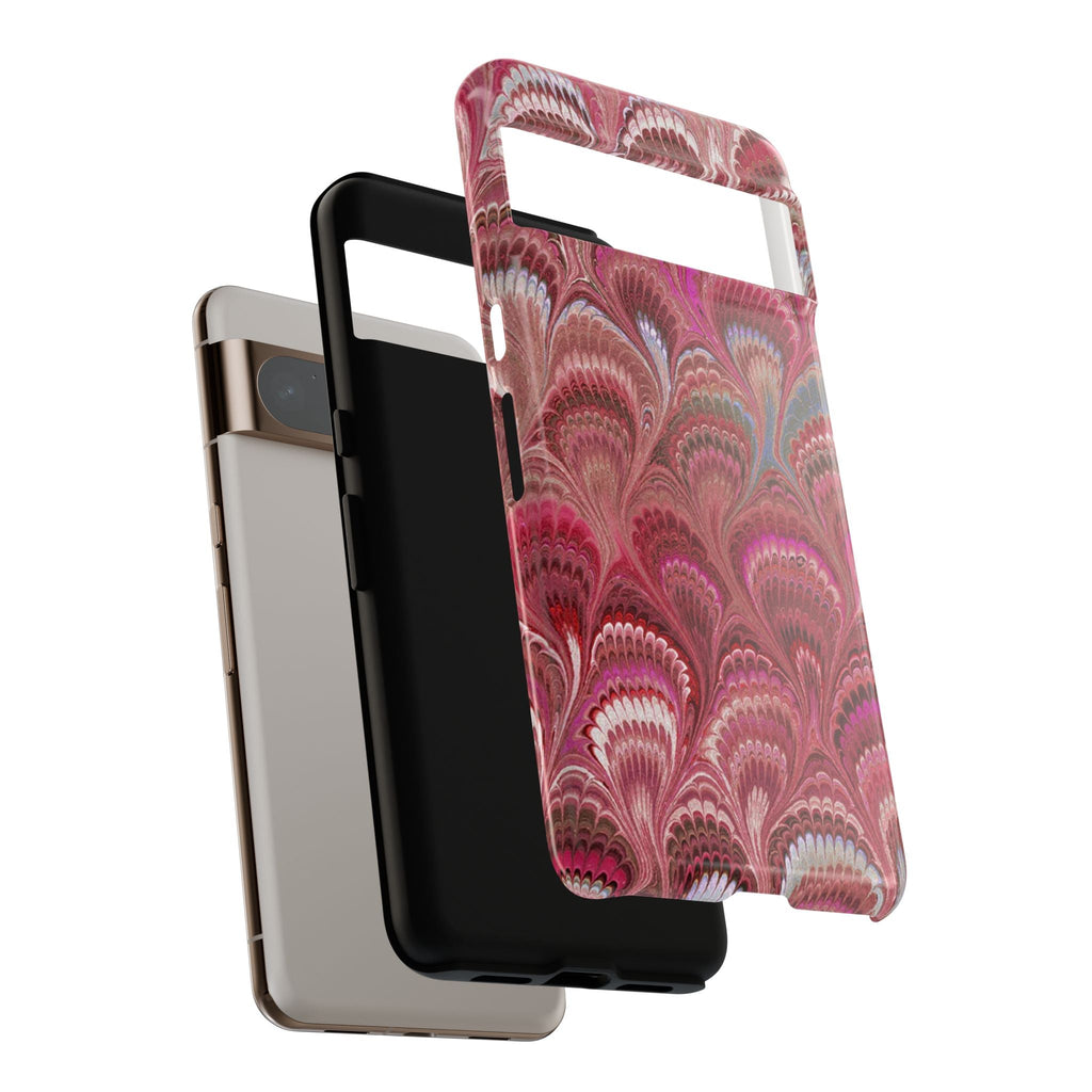 Shades of Pink Marbled Phone Case —  Dual Layer - Tough Protective Phone Cover