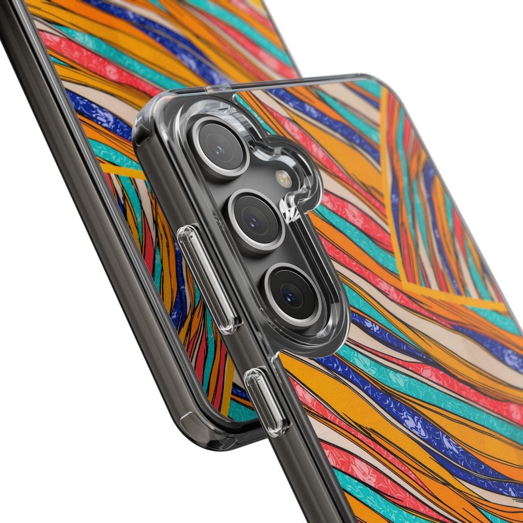 Clear Cases Stripes of  Powerful Colors