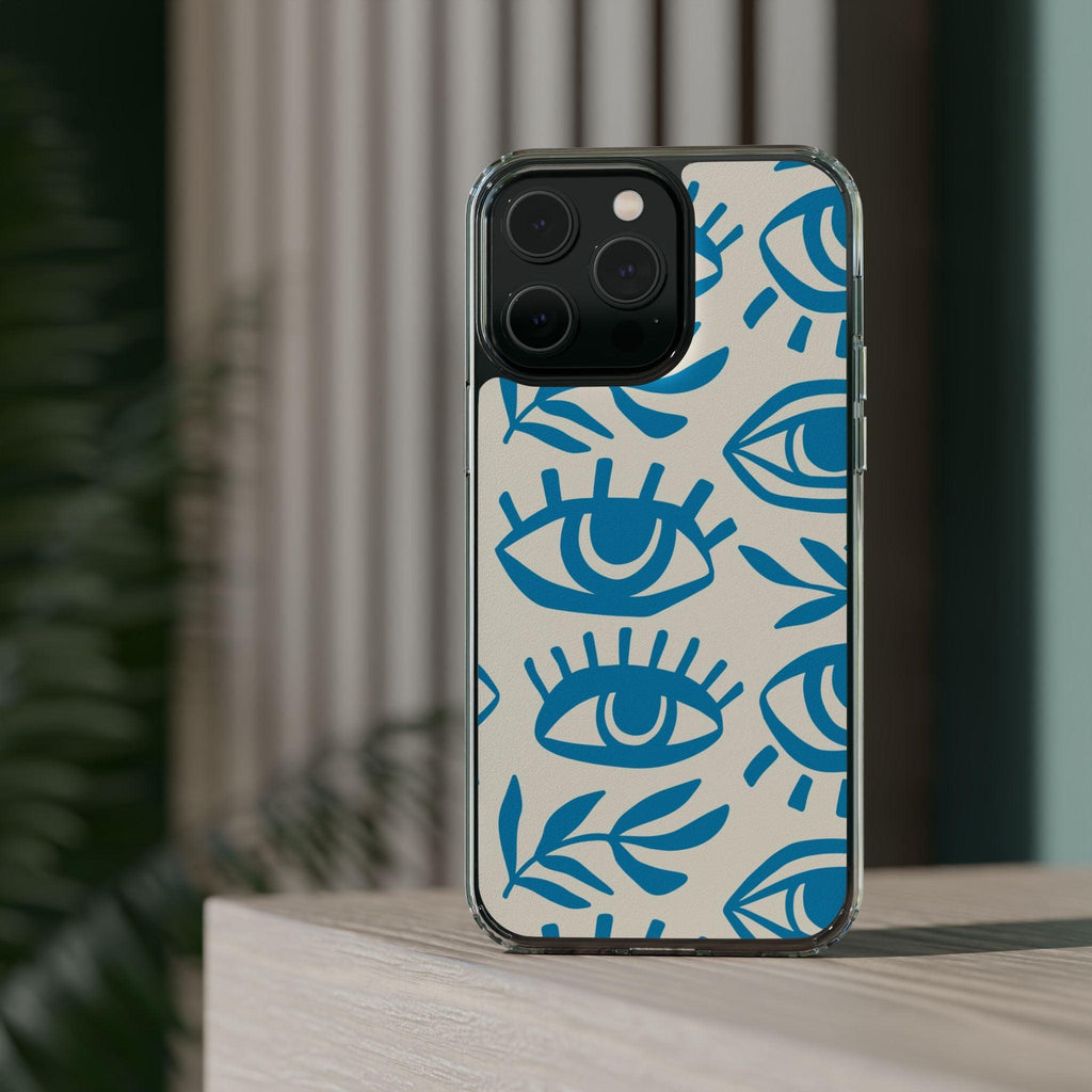 Eyes And Leaves  Pattern Clear Cases