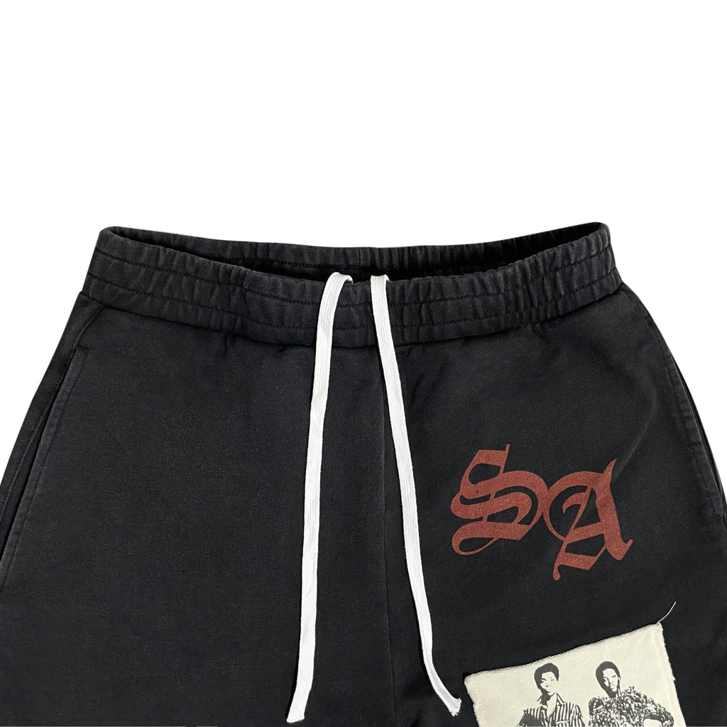 BLACK PATCH PANTS