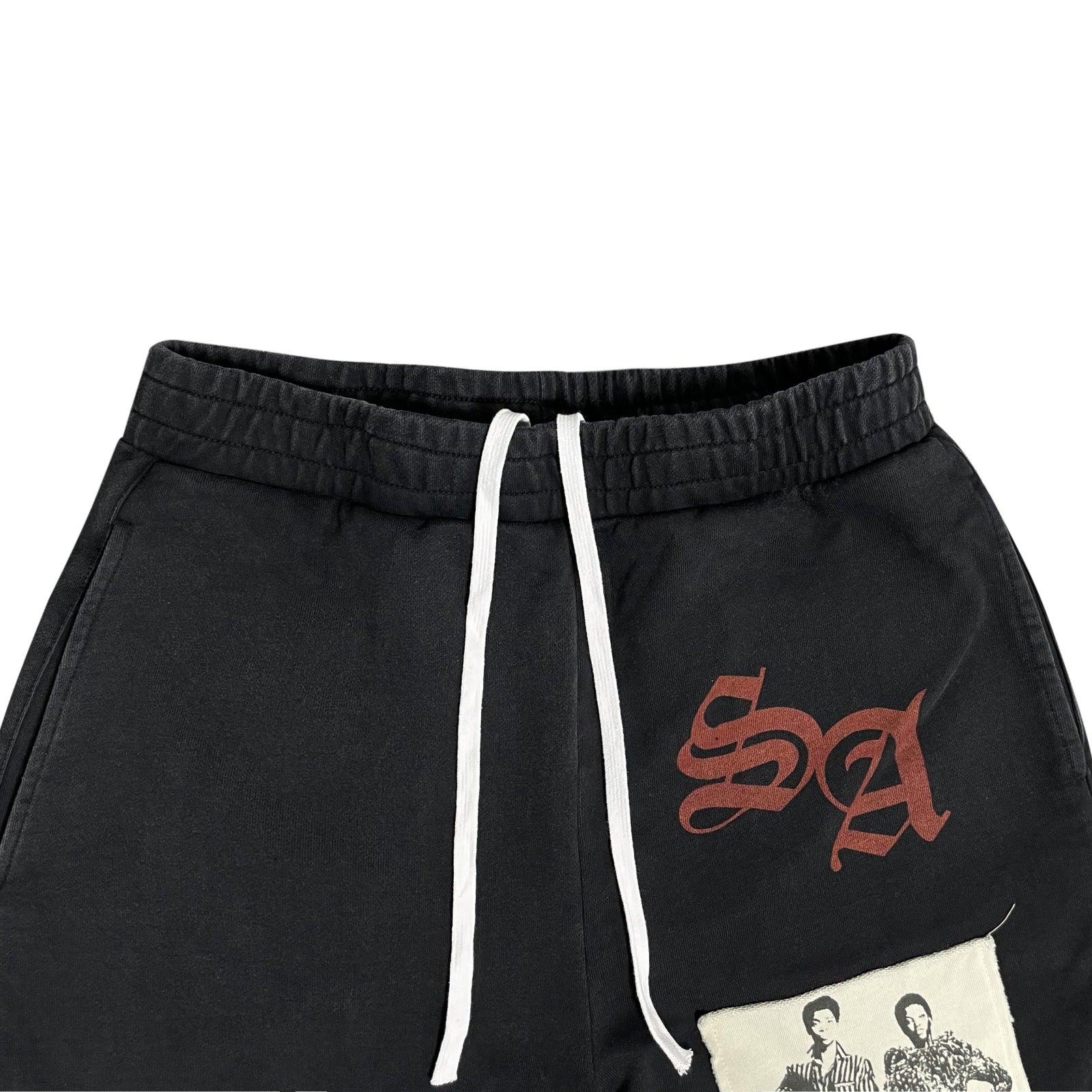 BLACK PATCH PANTS