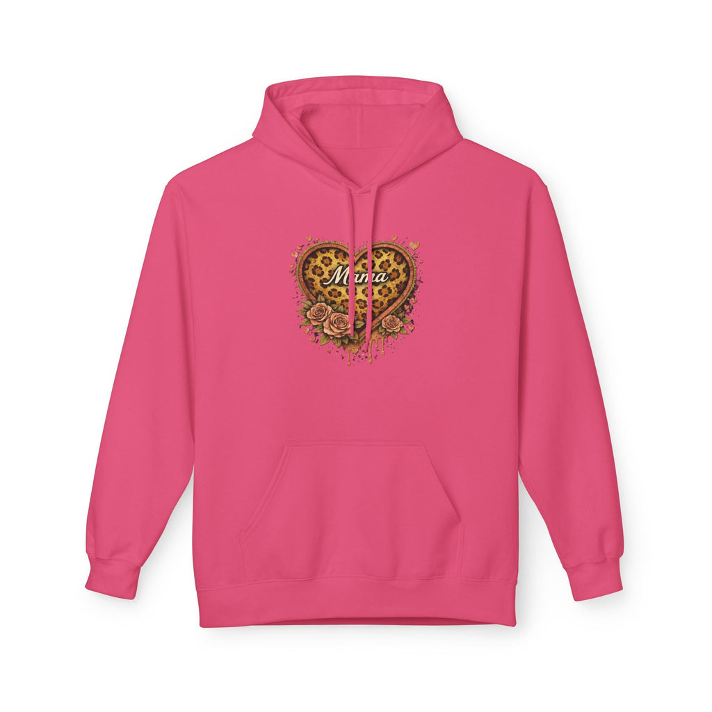 Leopard Heart Hoodie — Floral Animal Print Pullover