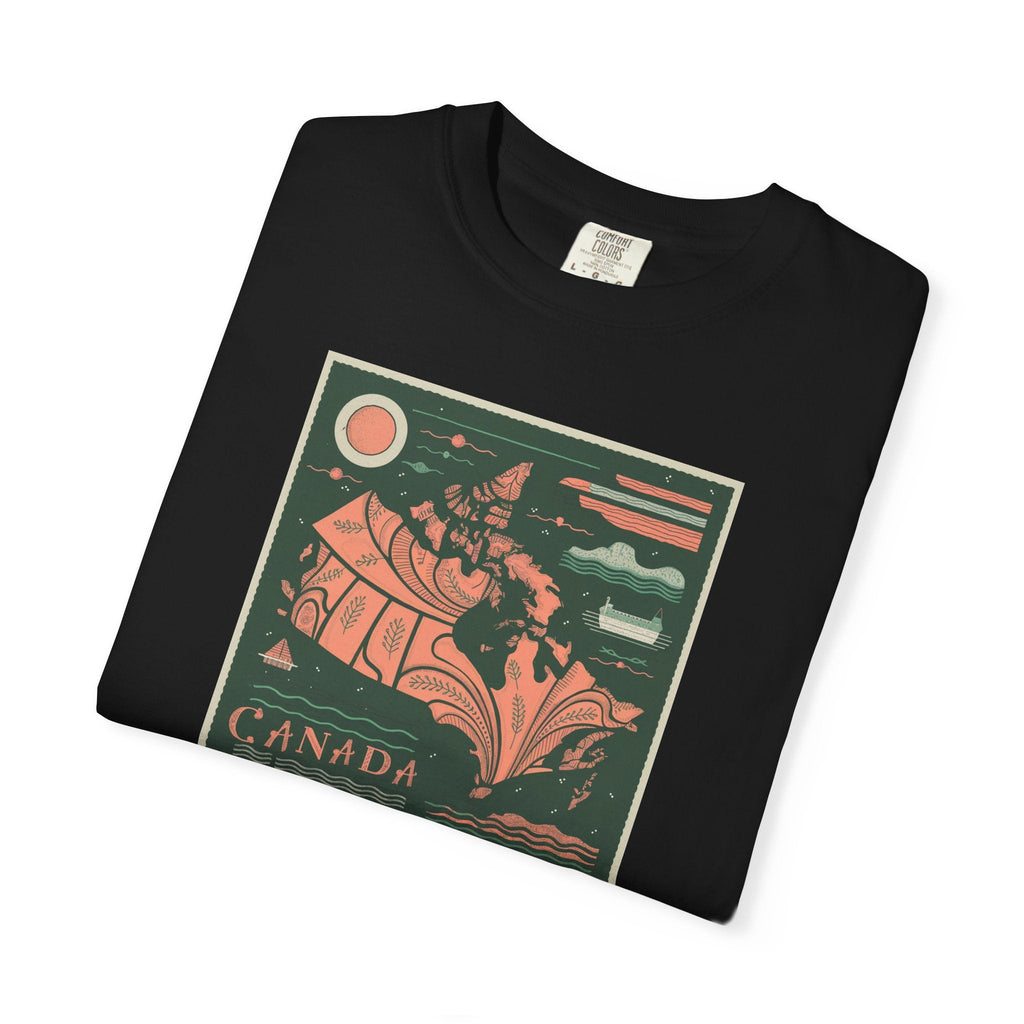 Map Of Canada Tee - Canada Day Celebration Comfort Colors - DipaliZ