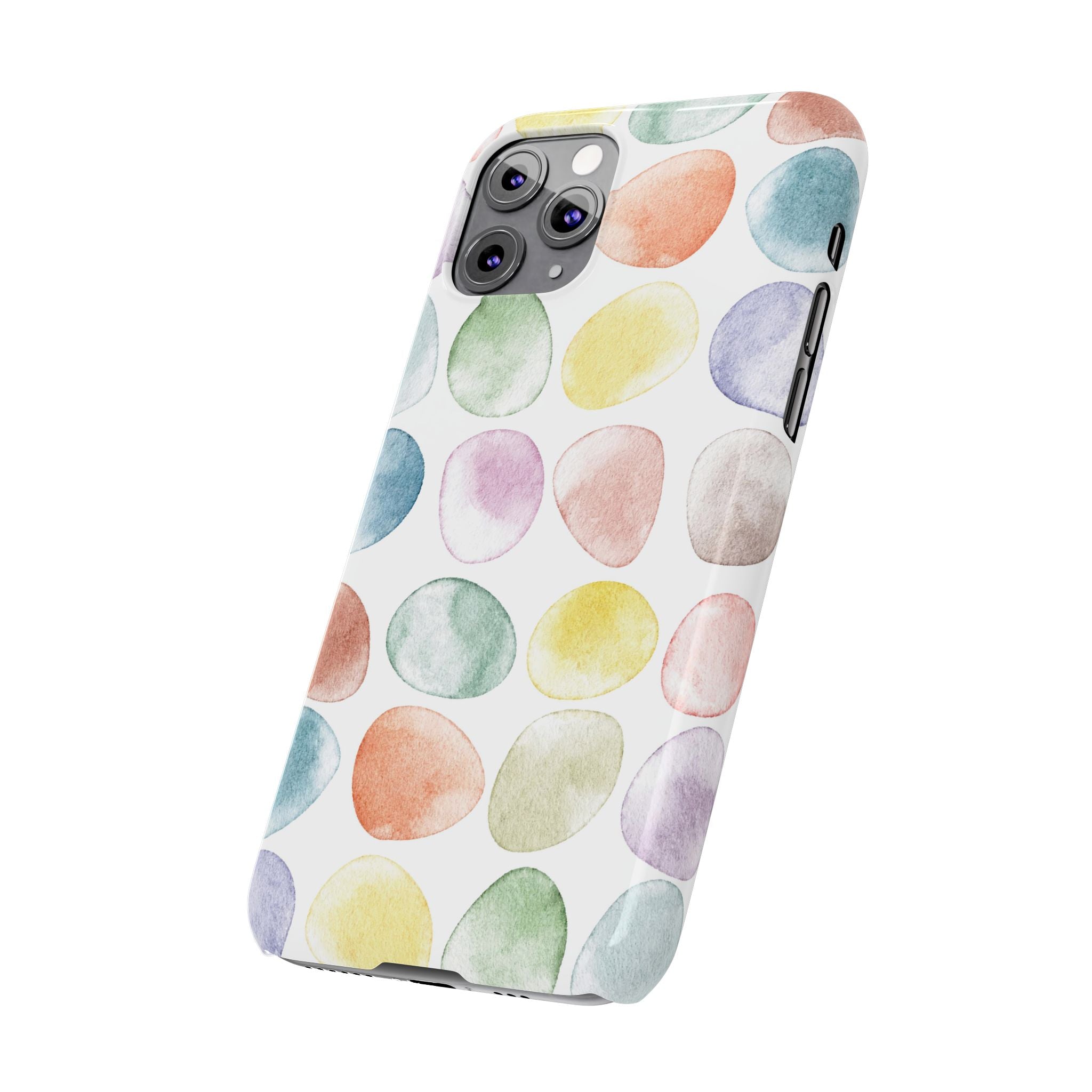Colorful Watercolor Organic Circle iPhone 17 + many models Phone Cases