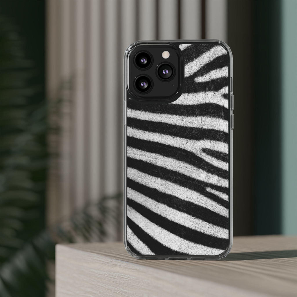 Clear Cases Black and White Zebra Stripes