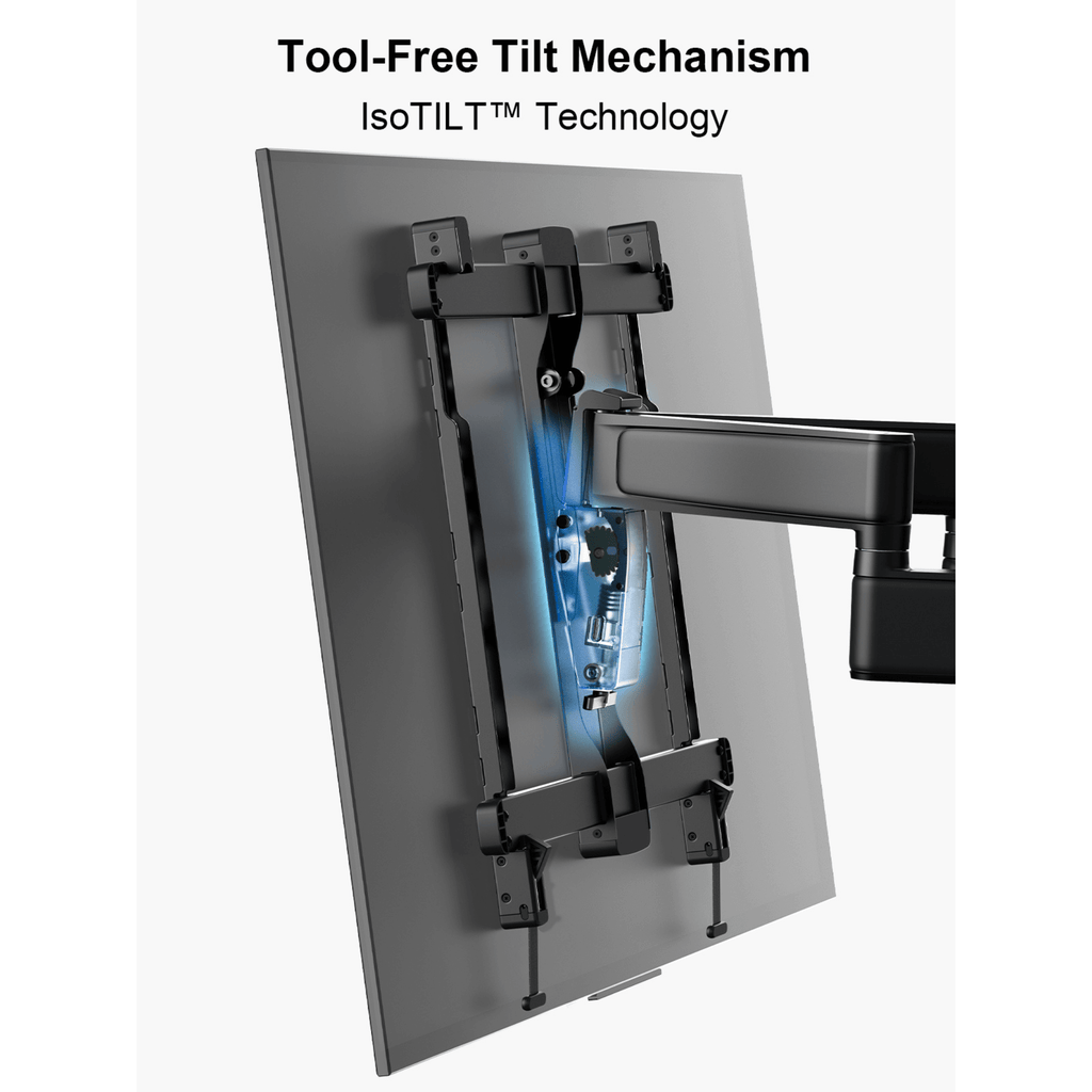 ErgoAV Motion Mount with Dual Arms and IsoTILT Technology for TVs 39" to 65"