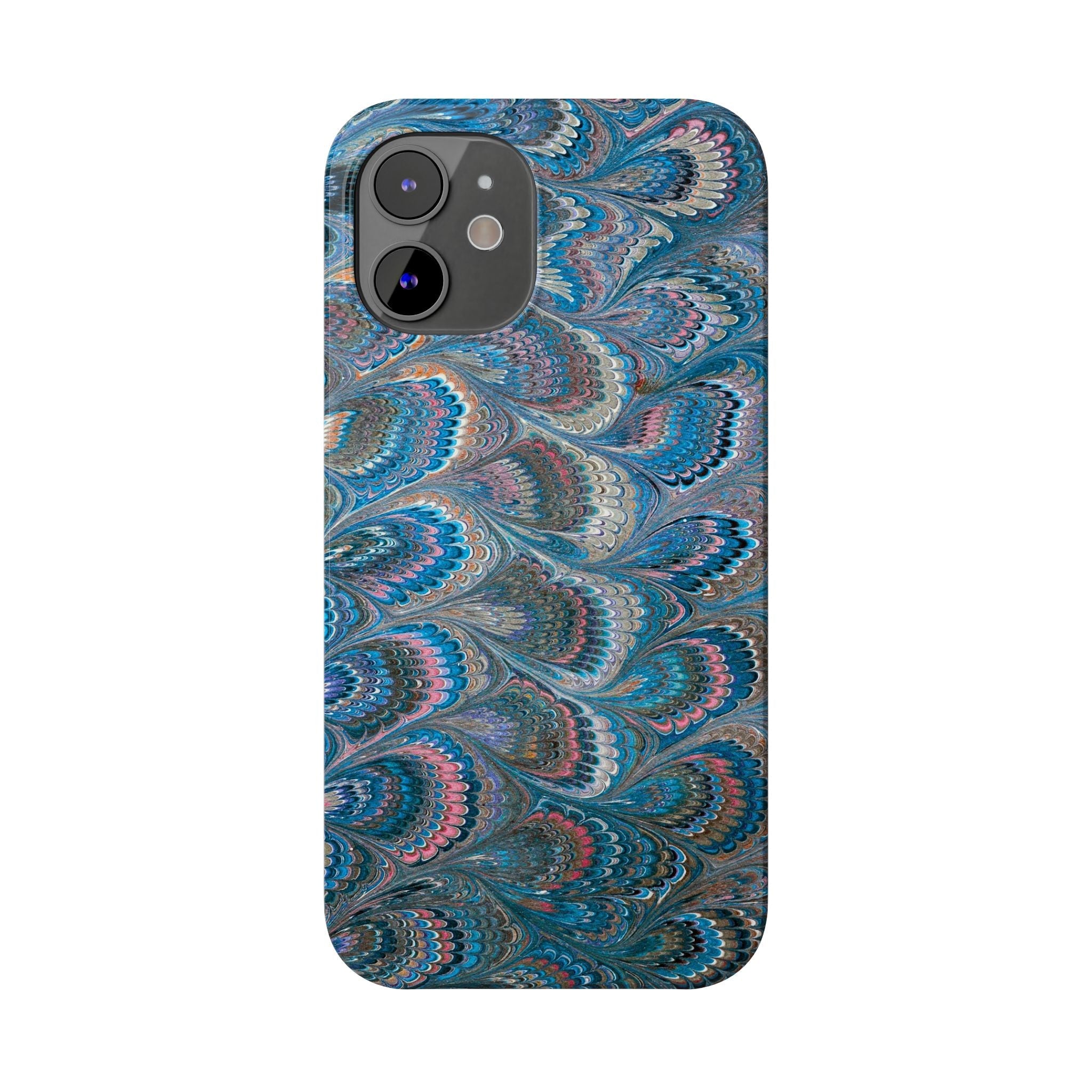 Blue and Pink Feather