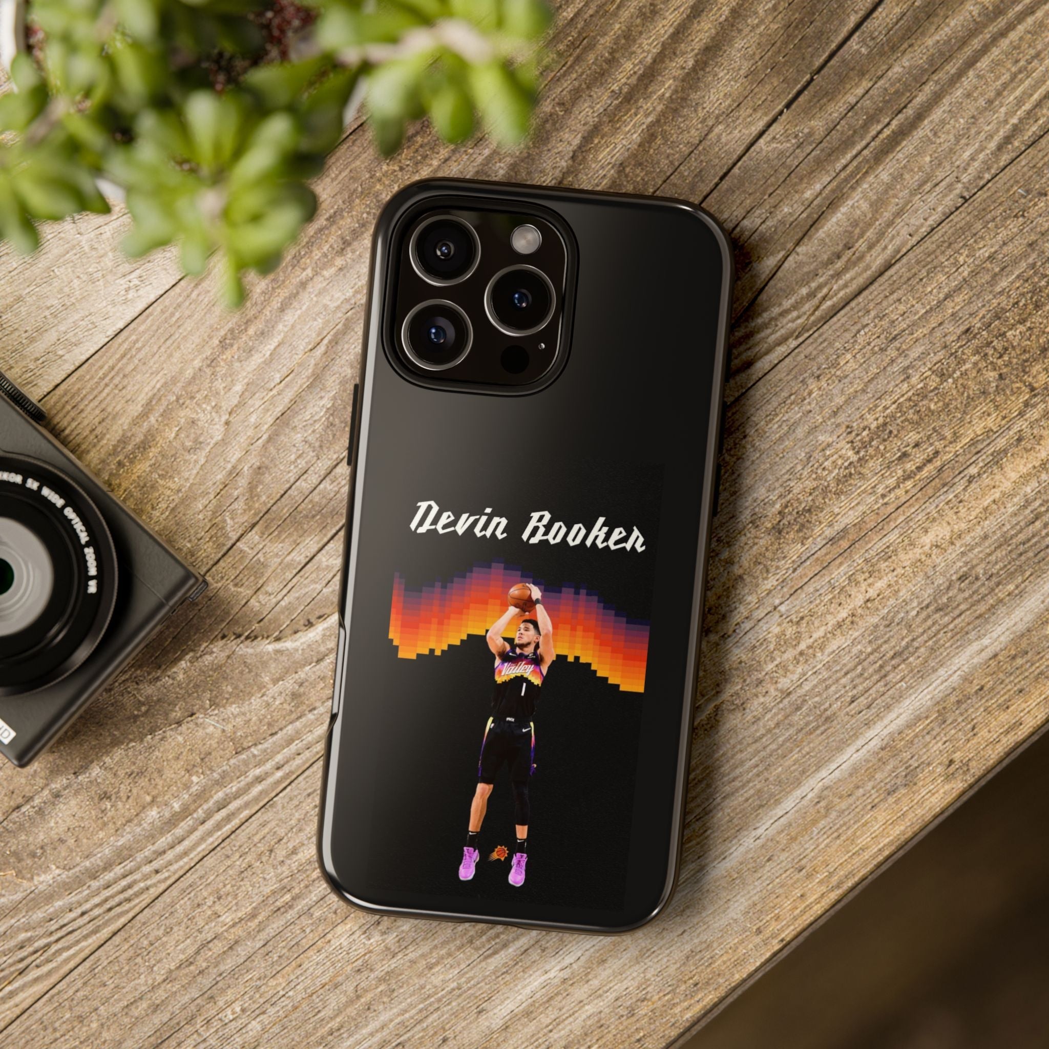 Devin Booker Precision Blaze Series – Dual-Layer ShockGuard Protection | Fits iPhone 8–16 Pro Max & Samsung Galaxy S10–S25 Ultra