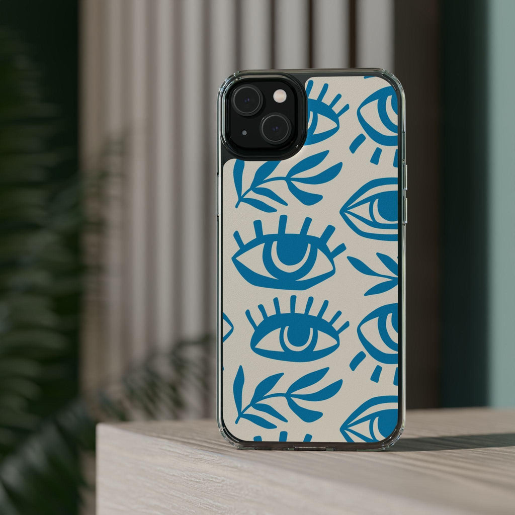 Eyes And Leaves  Pattern Clear Cases