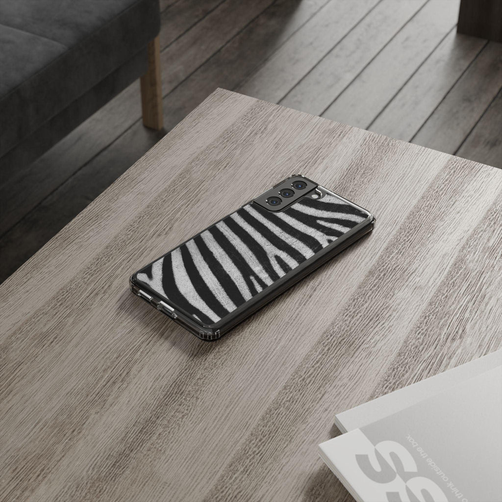 Clear Cases Black and White Zebra Stripes