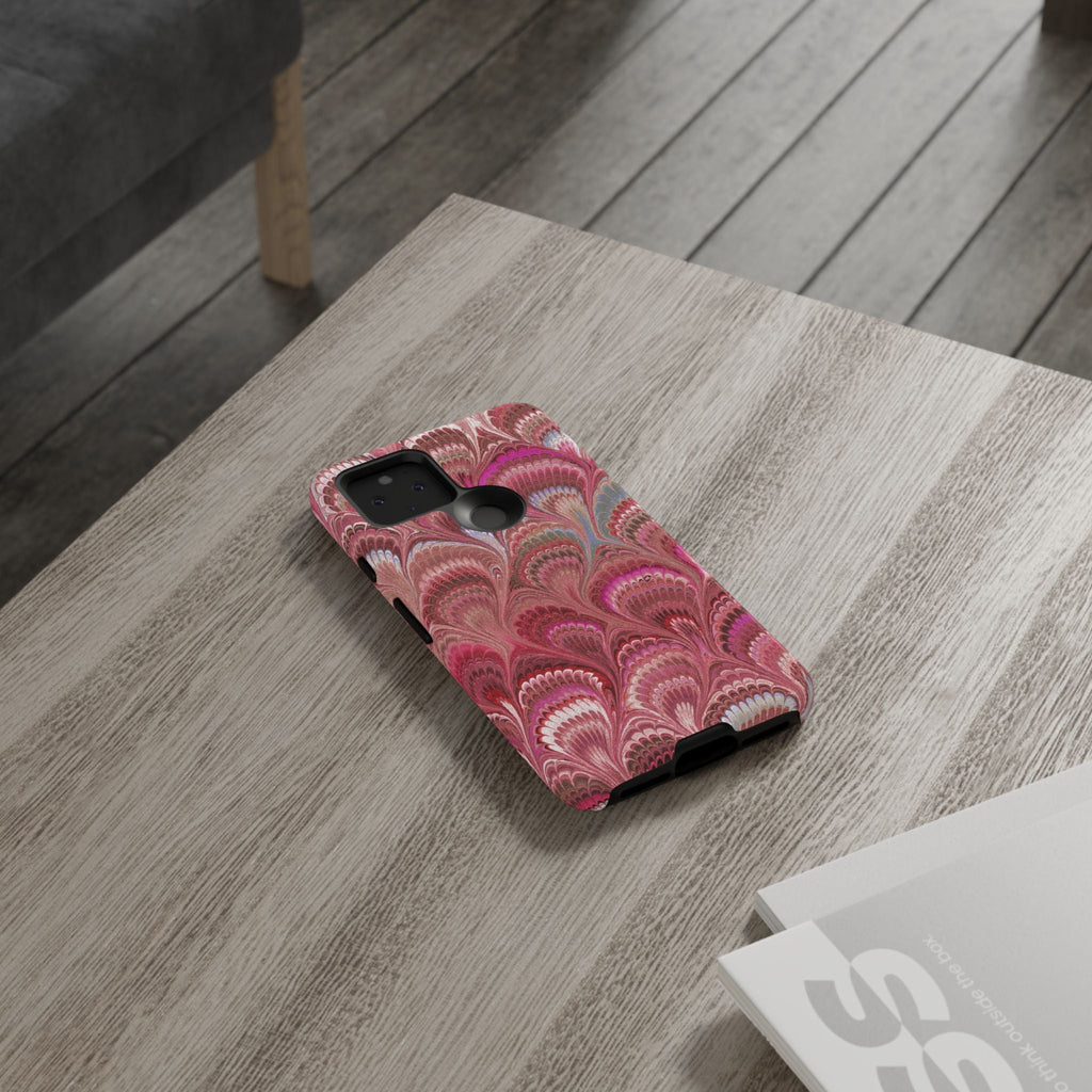 Shades of Pink Marbled Phone Case —  Dual Layer - Tough Protective Phone Cover