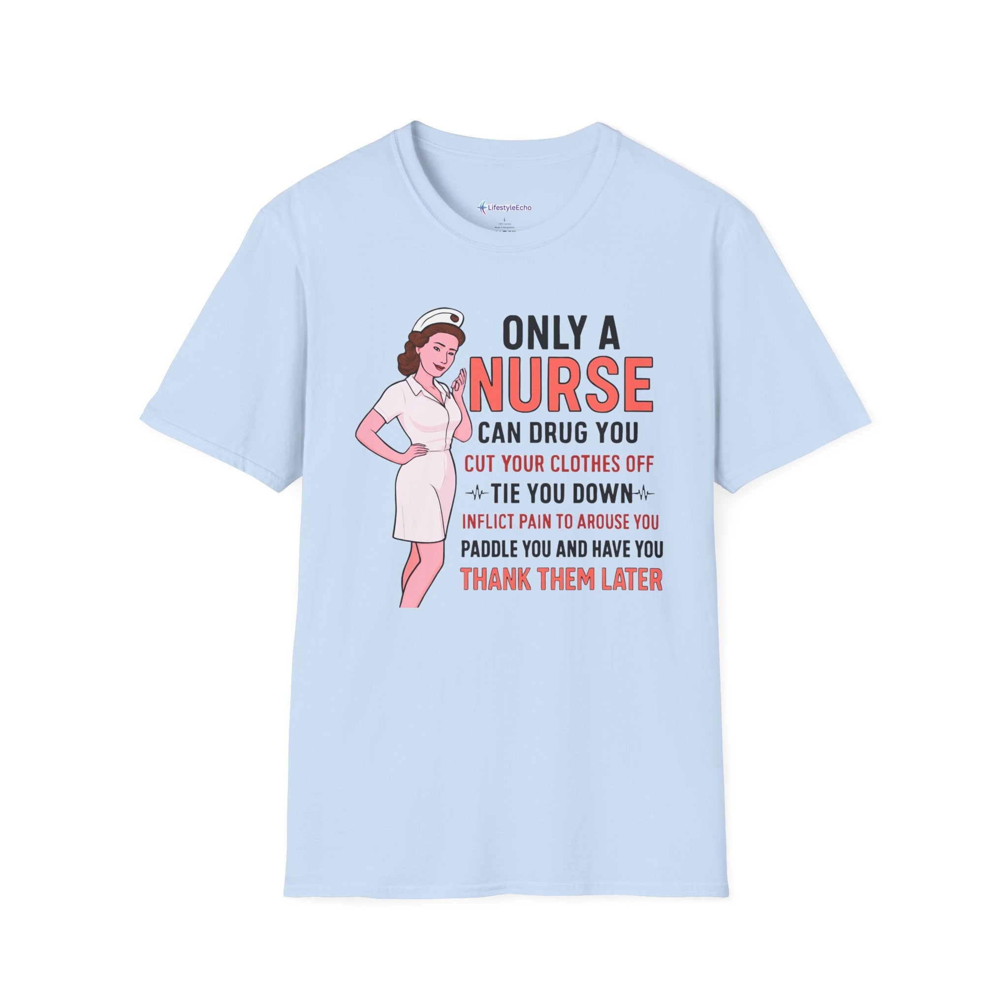 Nurse Graphic T-Shirt — "Only a Nurse Can Drug You" Retro Funny Nurse Tee