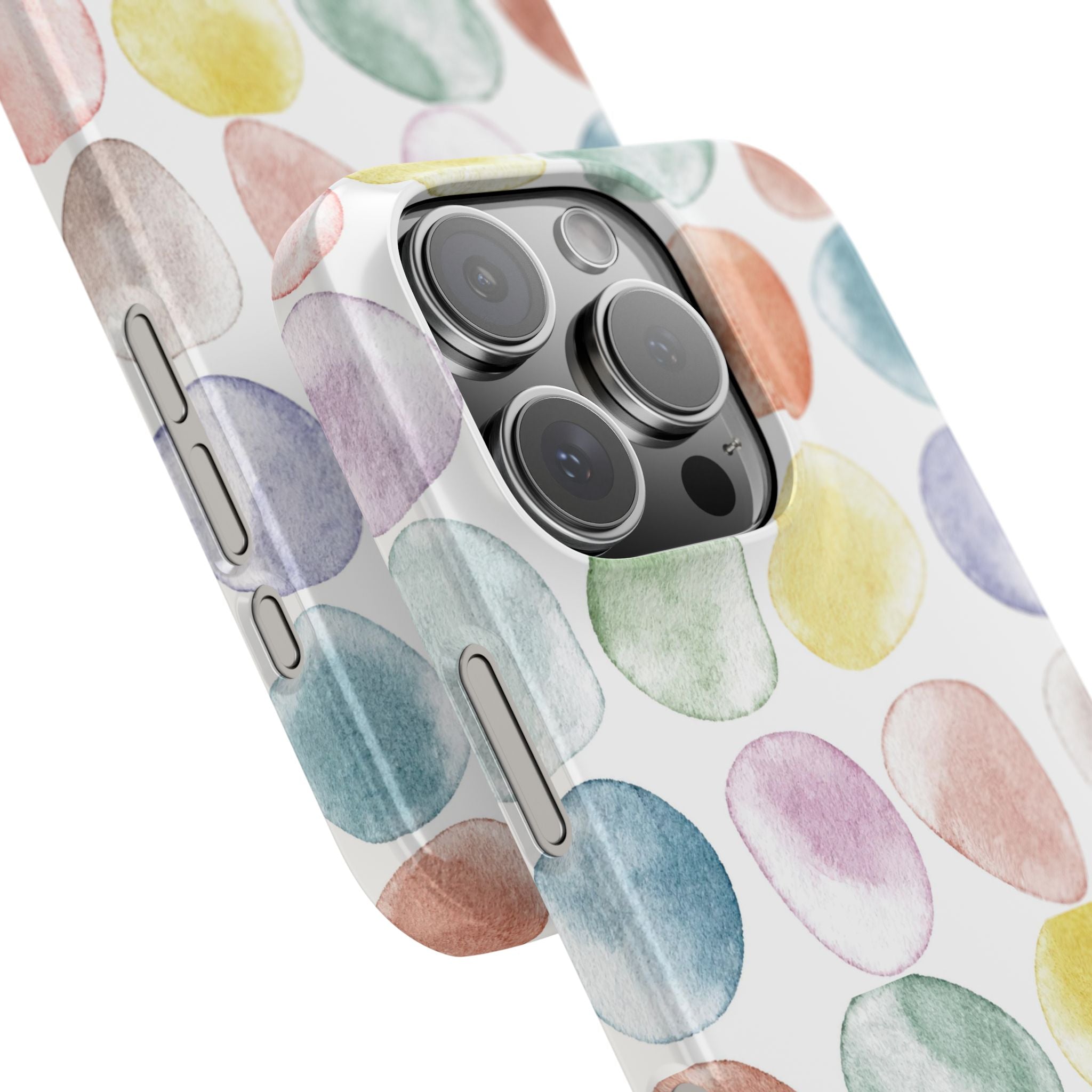 Colorful Watercolor Organic Circle iPhone 17 + many models Phone Cases