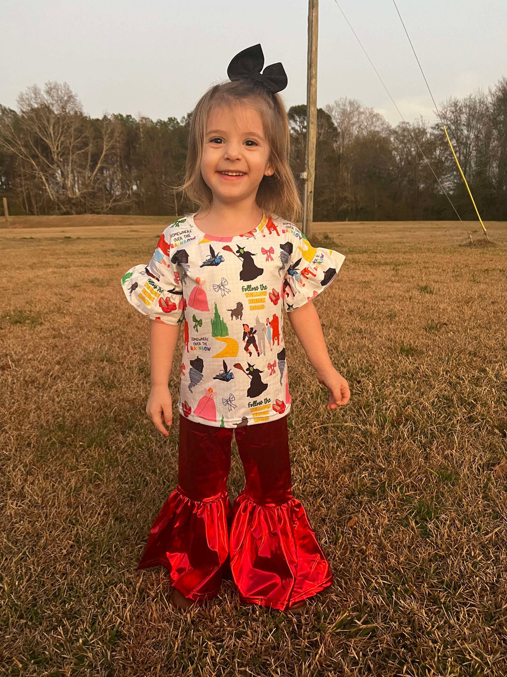 Wizard ruffle top