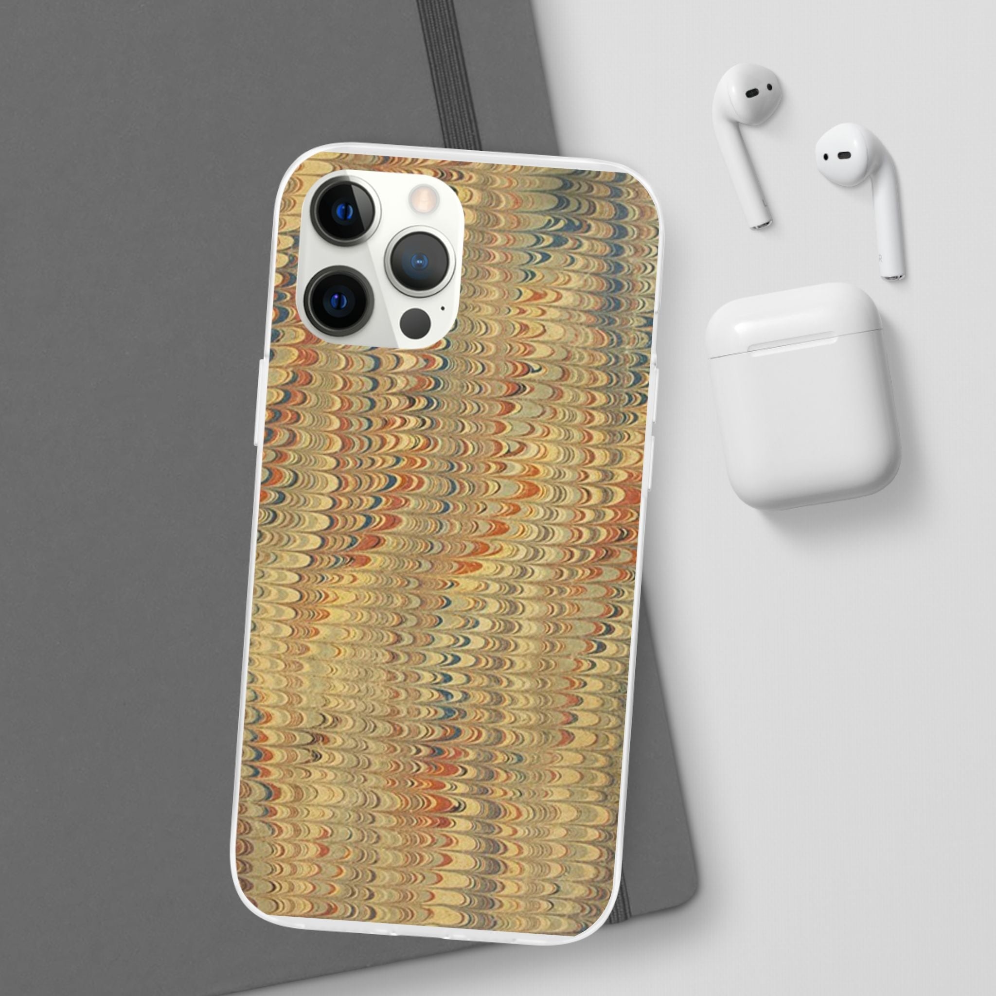 Golden Fall Neutrals Italian Marbled Design Stylish Phone Cases