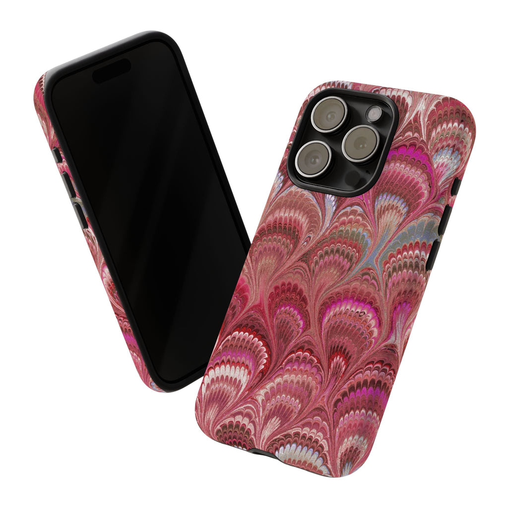 Shades of Pink Marbled Phone Case —  Dual Layer - Tough Protective Phone Cover