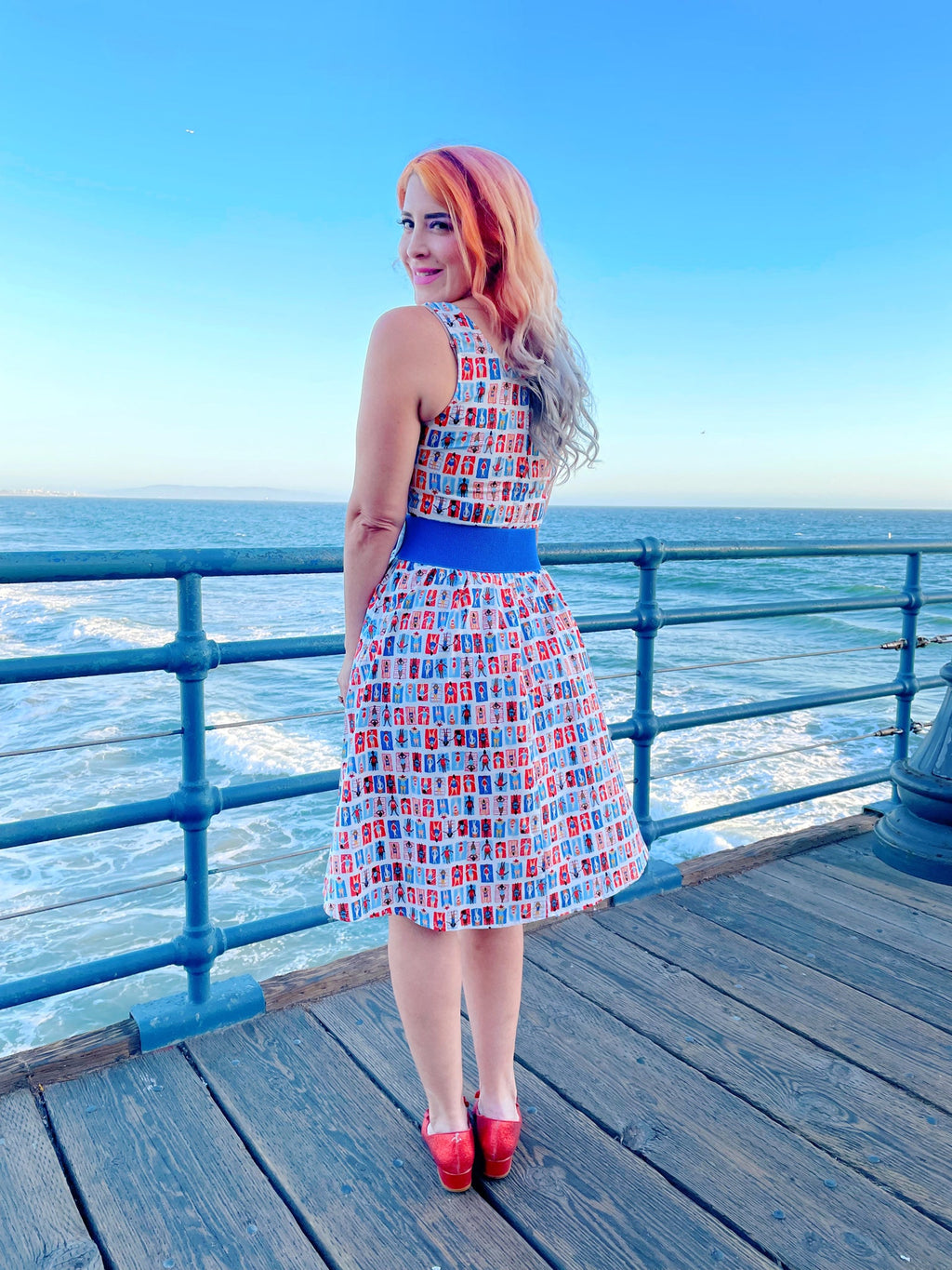 Sunny Days Fit & Flare Dress - Large only