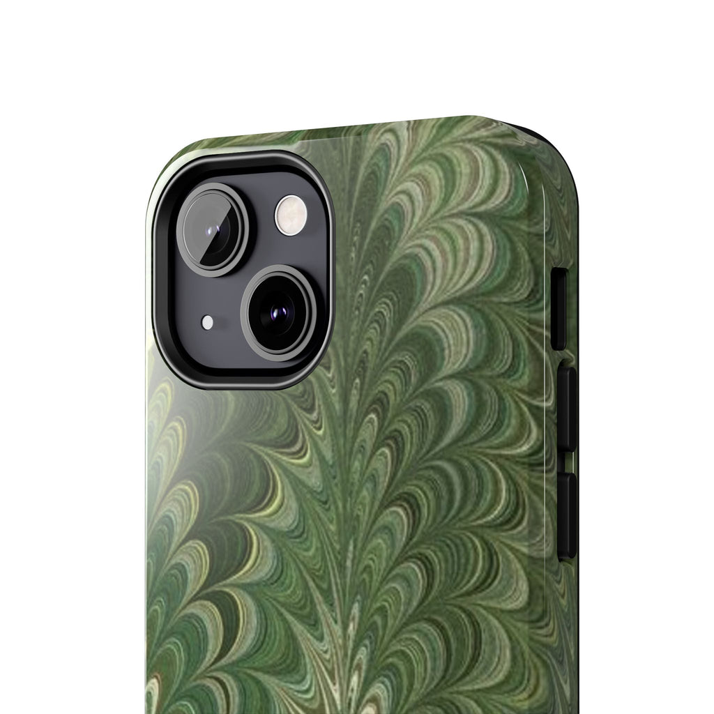 Deep Green Marble Italian Durable Phone Case