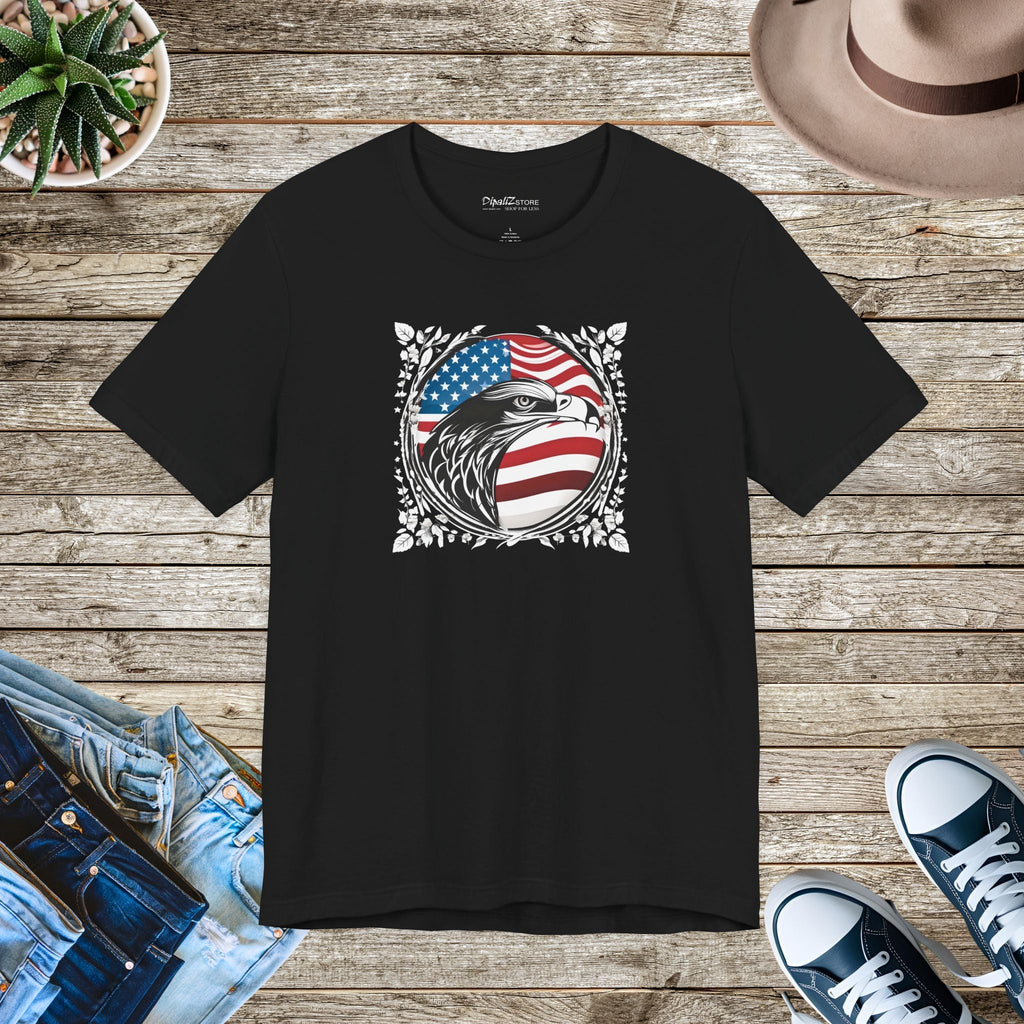 Eagle Unisex Jersey Short Sleeve Tee - Soft Cotton - DipaliZ