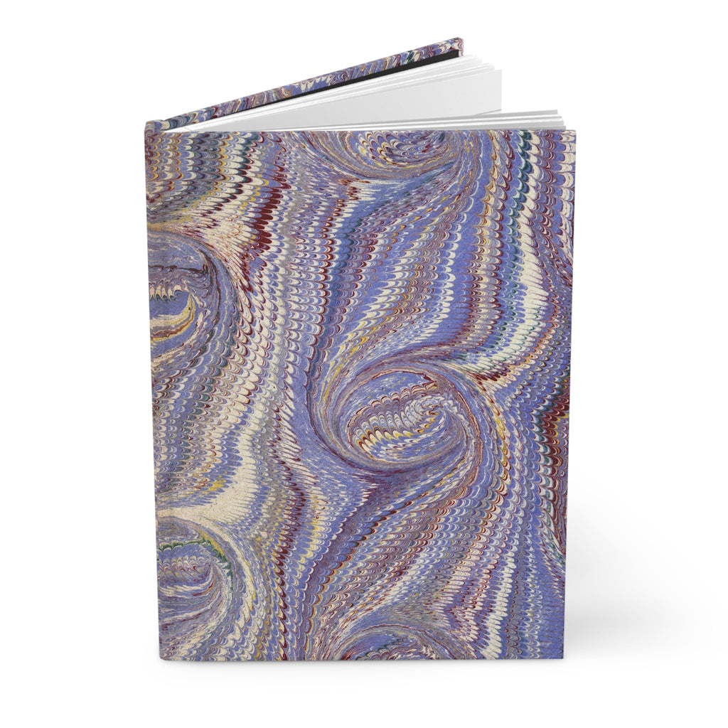 Italian Marbled Hardcover Journal, Lavender Purple Matte Lined Paper Diary Notebook, Stationery Gift for Writers, Travelers, Students,