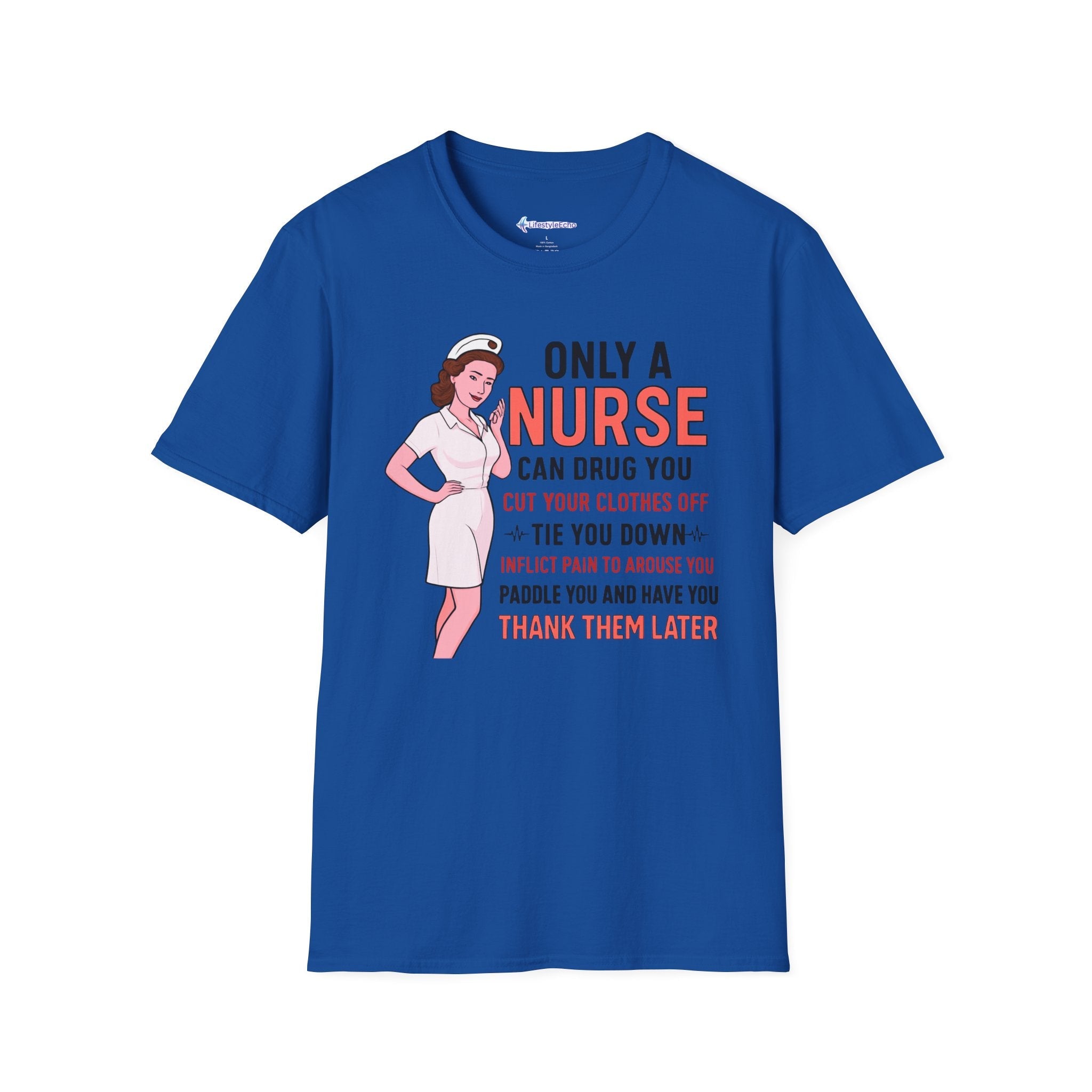 Nurse Graphic T-Shirt — "Only a Nurse Can Drug You" Retro Funny Nurse Tee