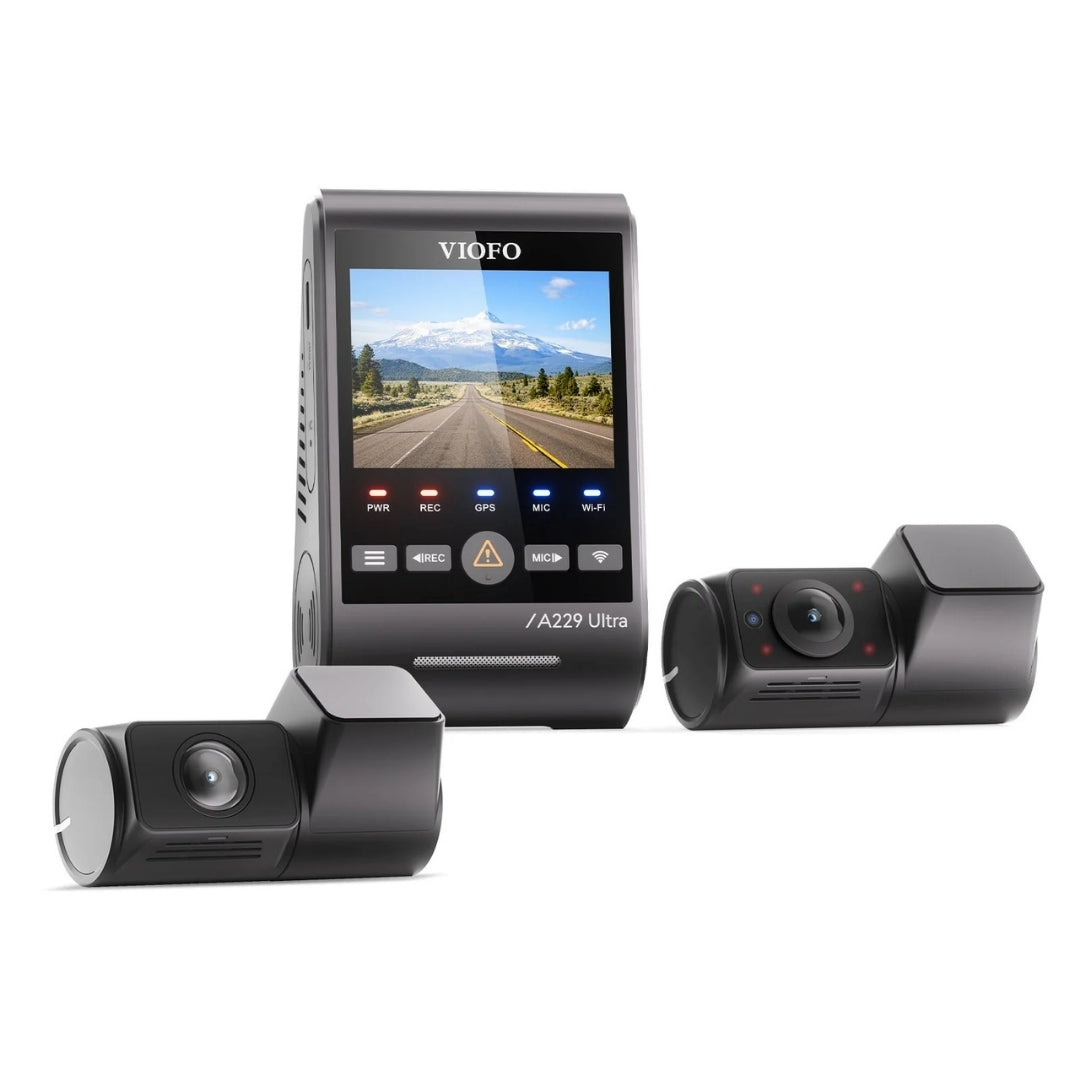VIOFO A229 Ultra 4K+4K+1080p 3-Channel 30FPS UHD Dash Cam