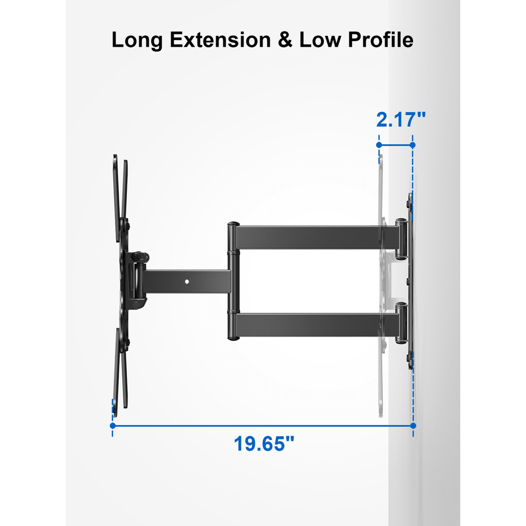 ErgoAV Single Stud Motion Mount for TVs 40" to 55" and up to 70lbs